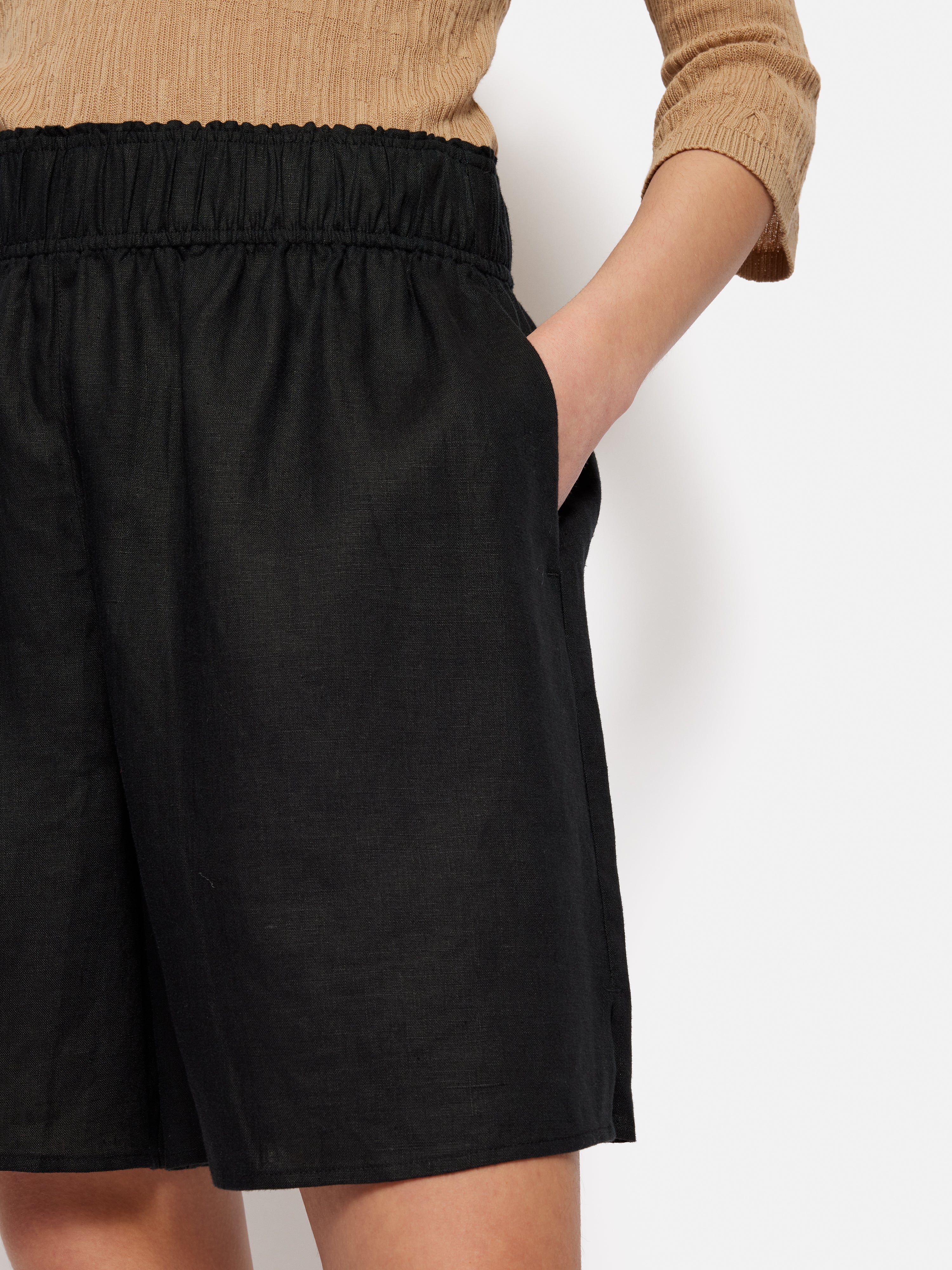 Linen Short | Black - Image 2