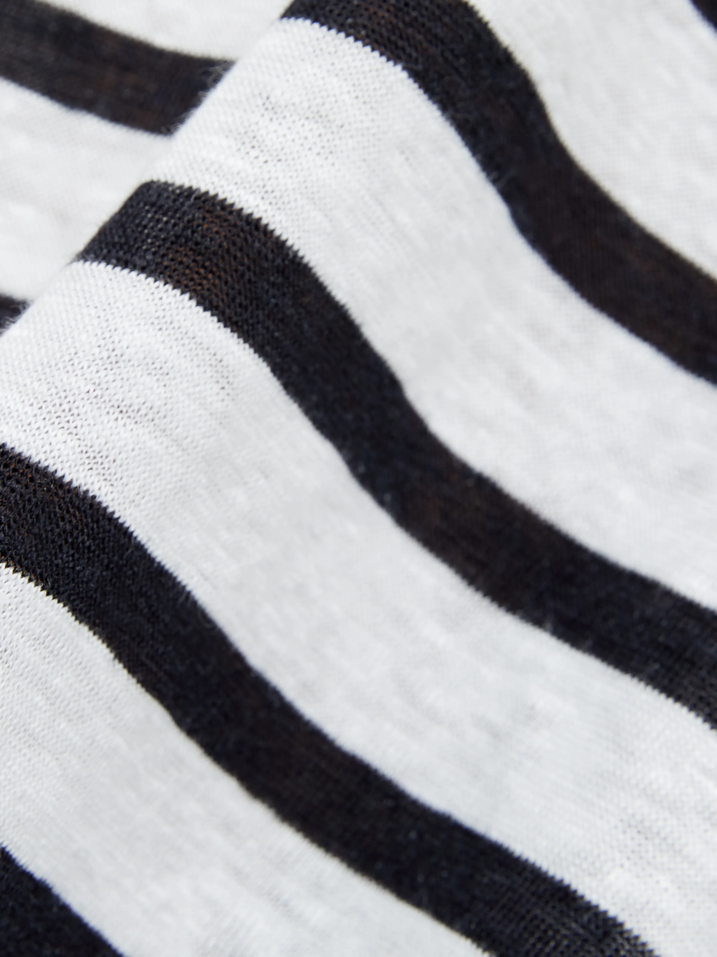 Linen Stripe Short Sleeve Tee | Navy - Image 7