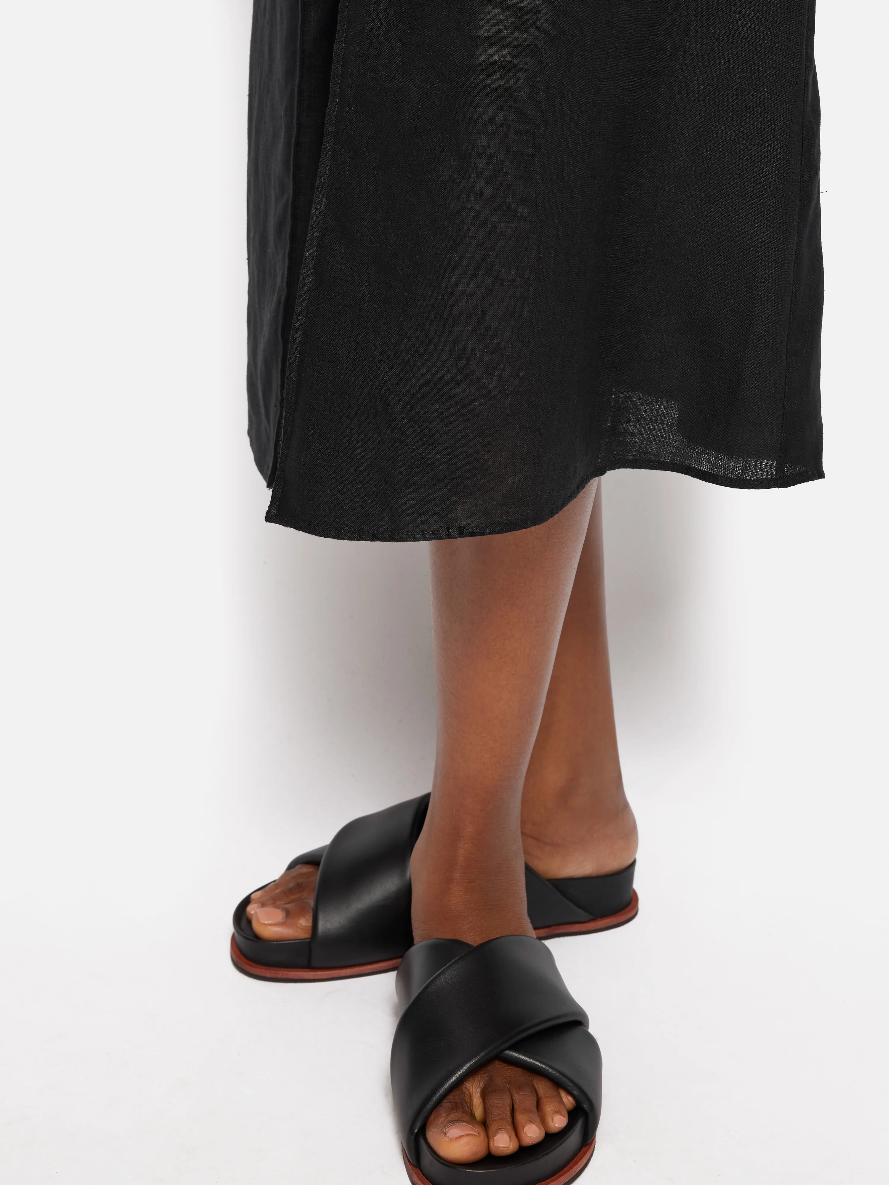 Linen Sundress | Black - Image 3