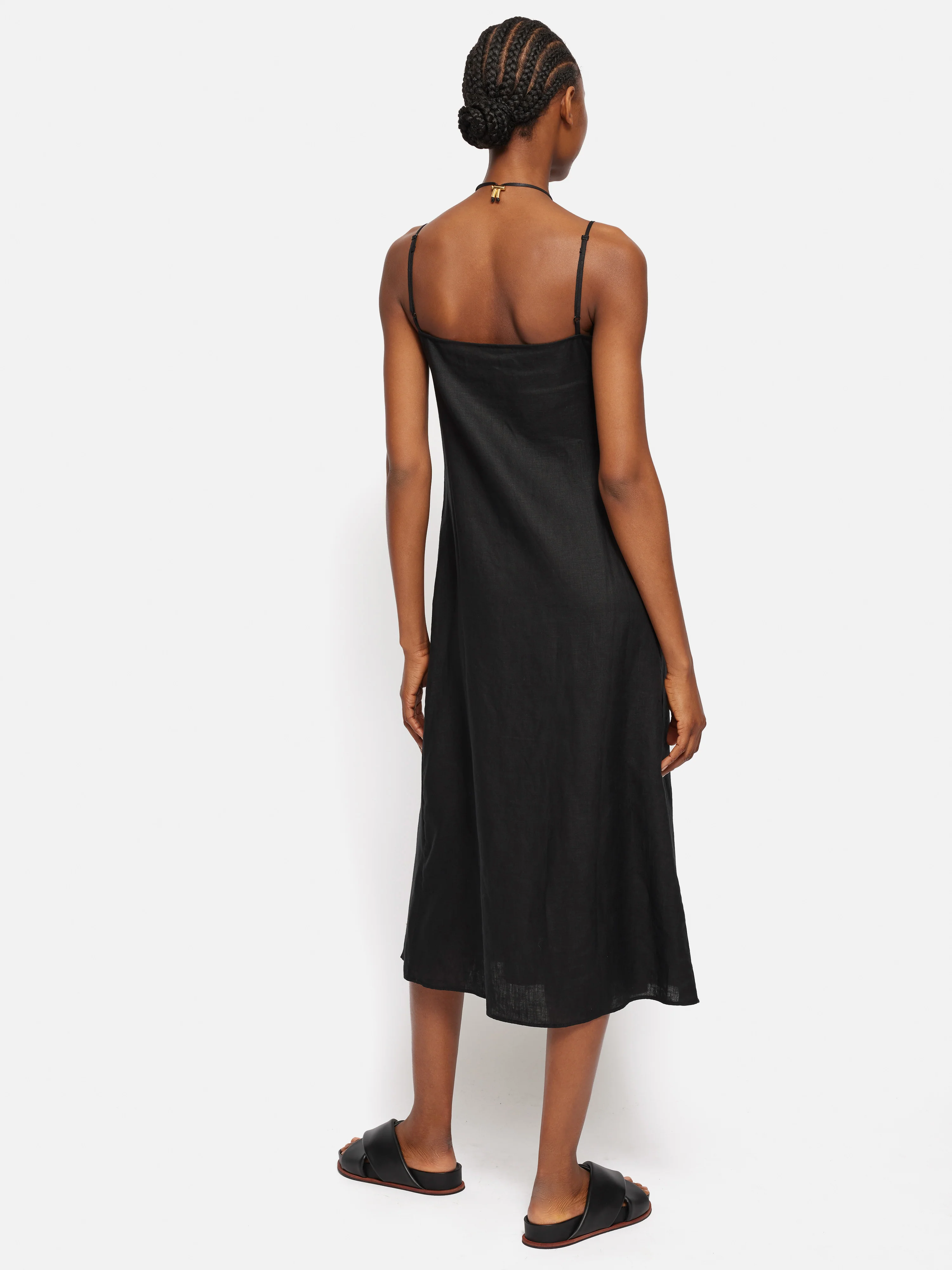 Linen Sundress | Black - Image 4