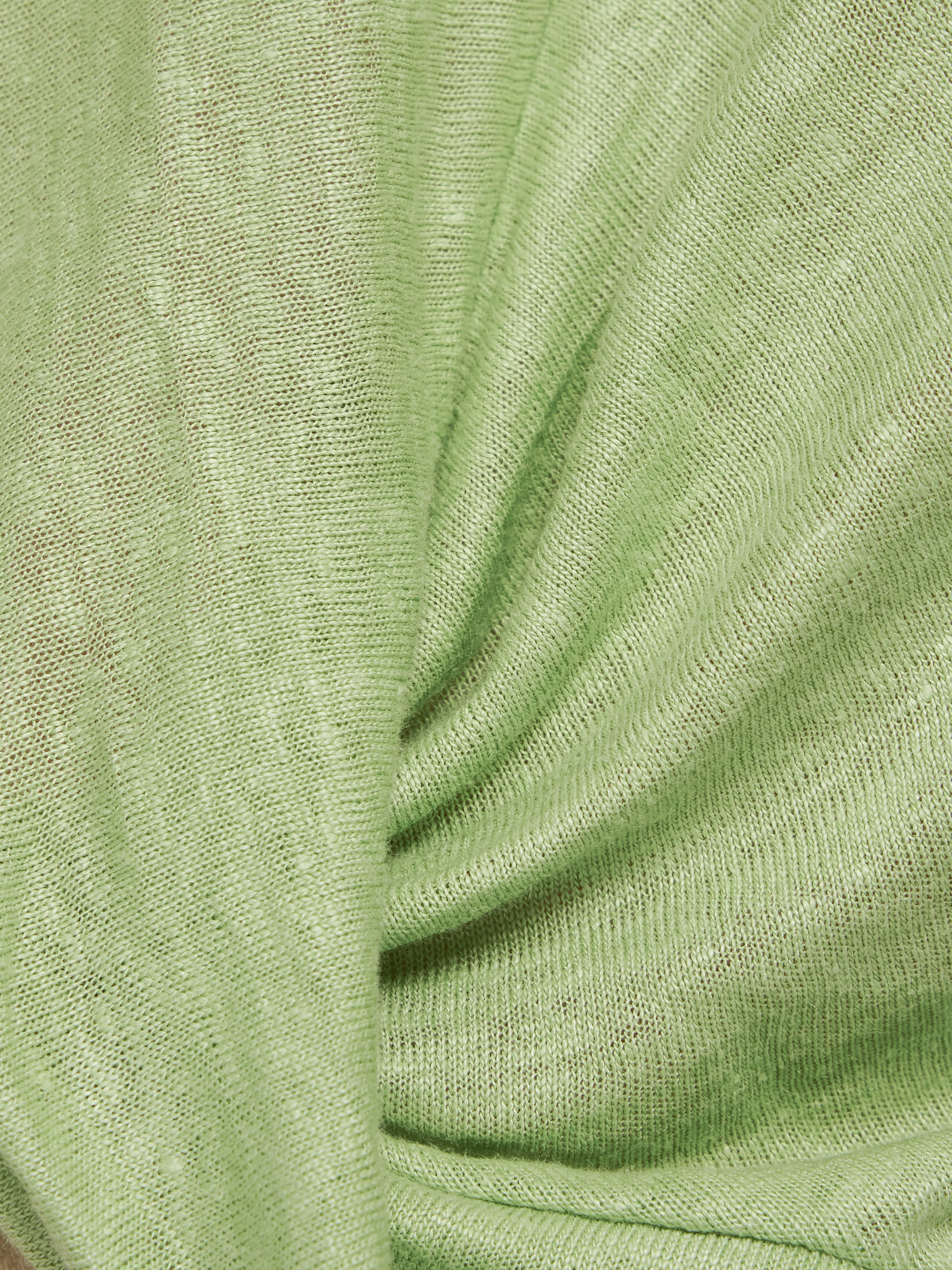 Linen Twist Front Top | Green - Image 5