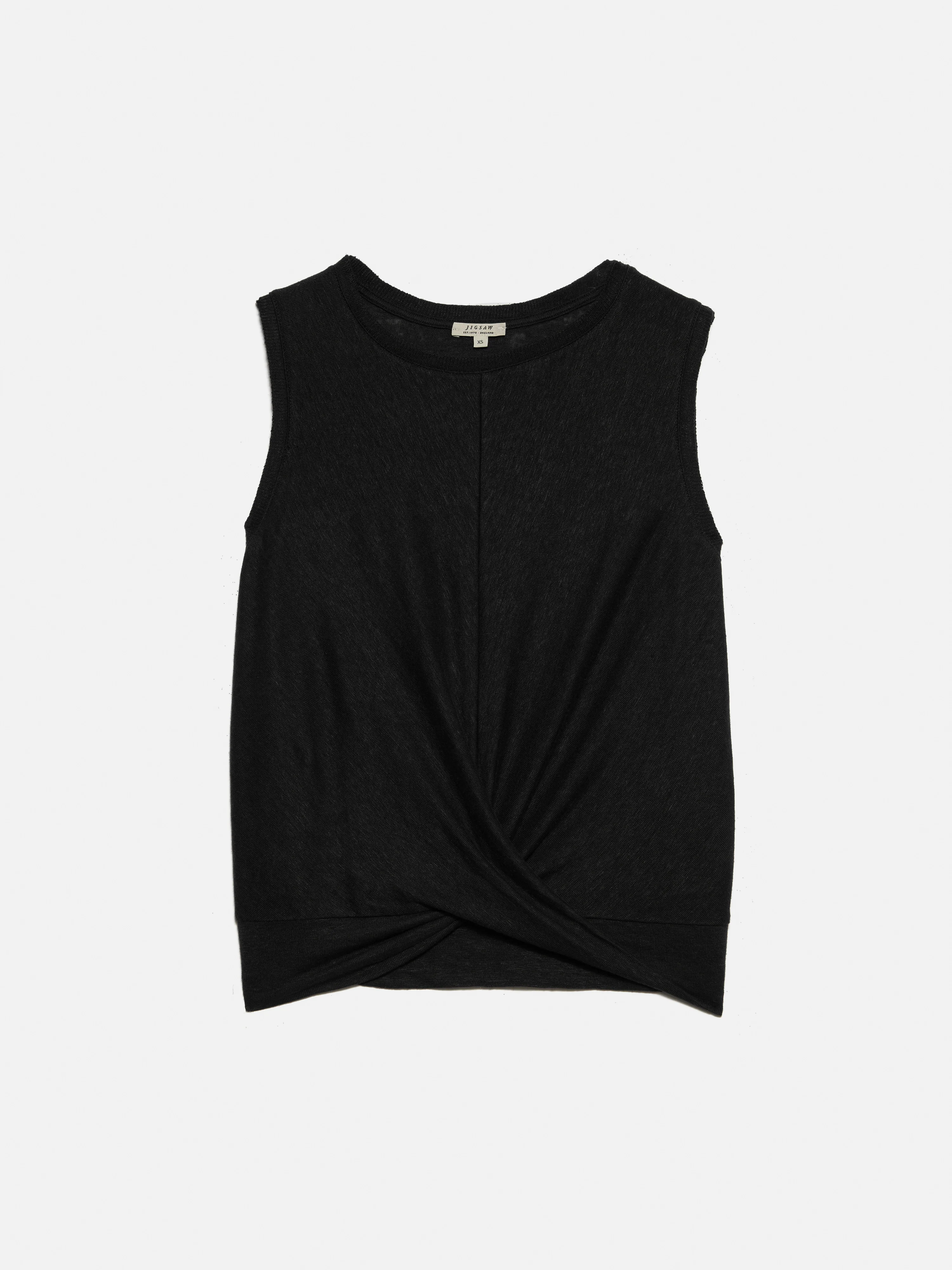 Linen Twist Front Top | Raisin - Image 6