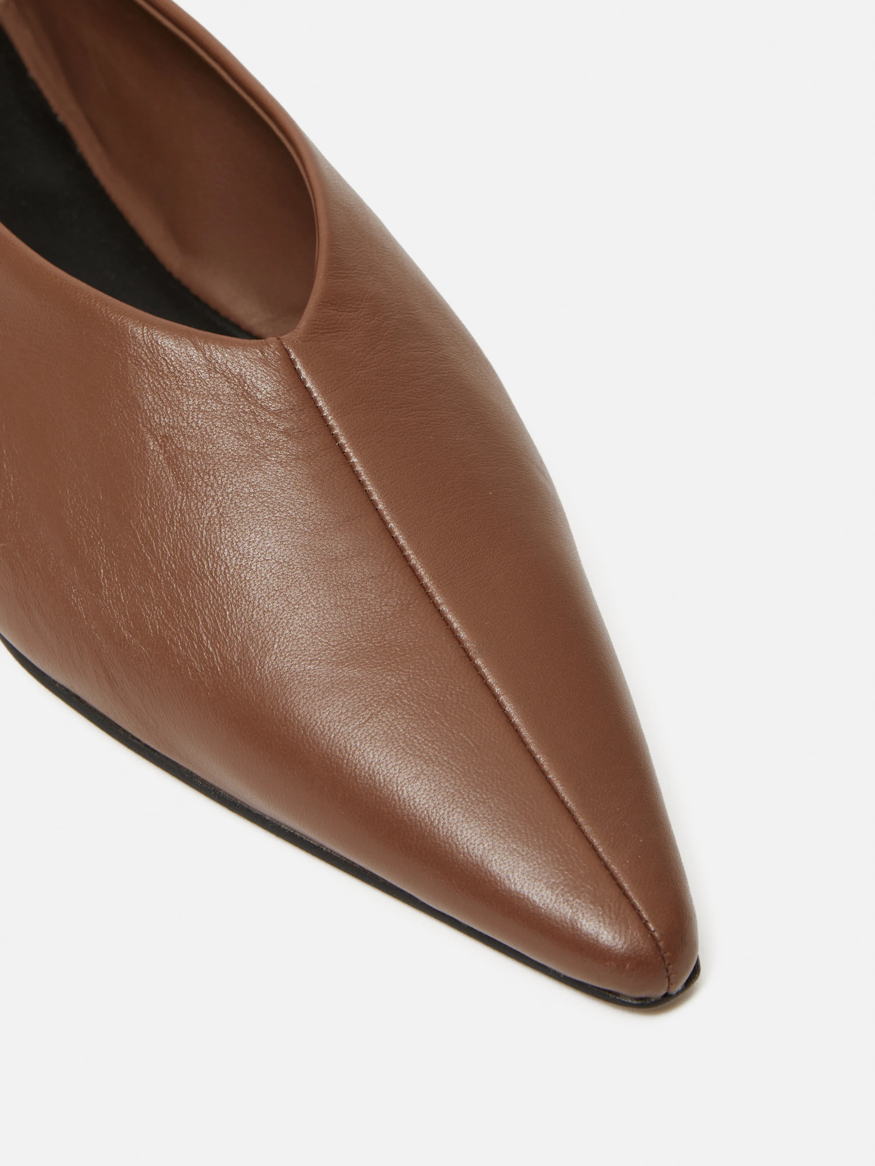Linnie Flat Pointed Ballerina | Tan - Image 3