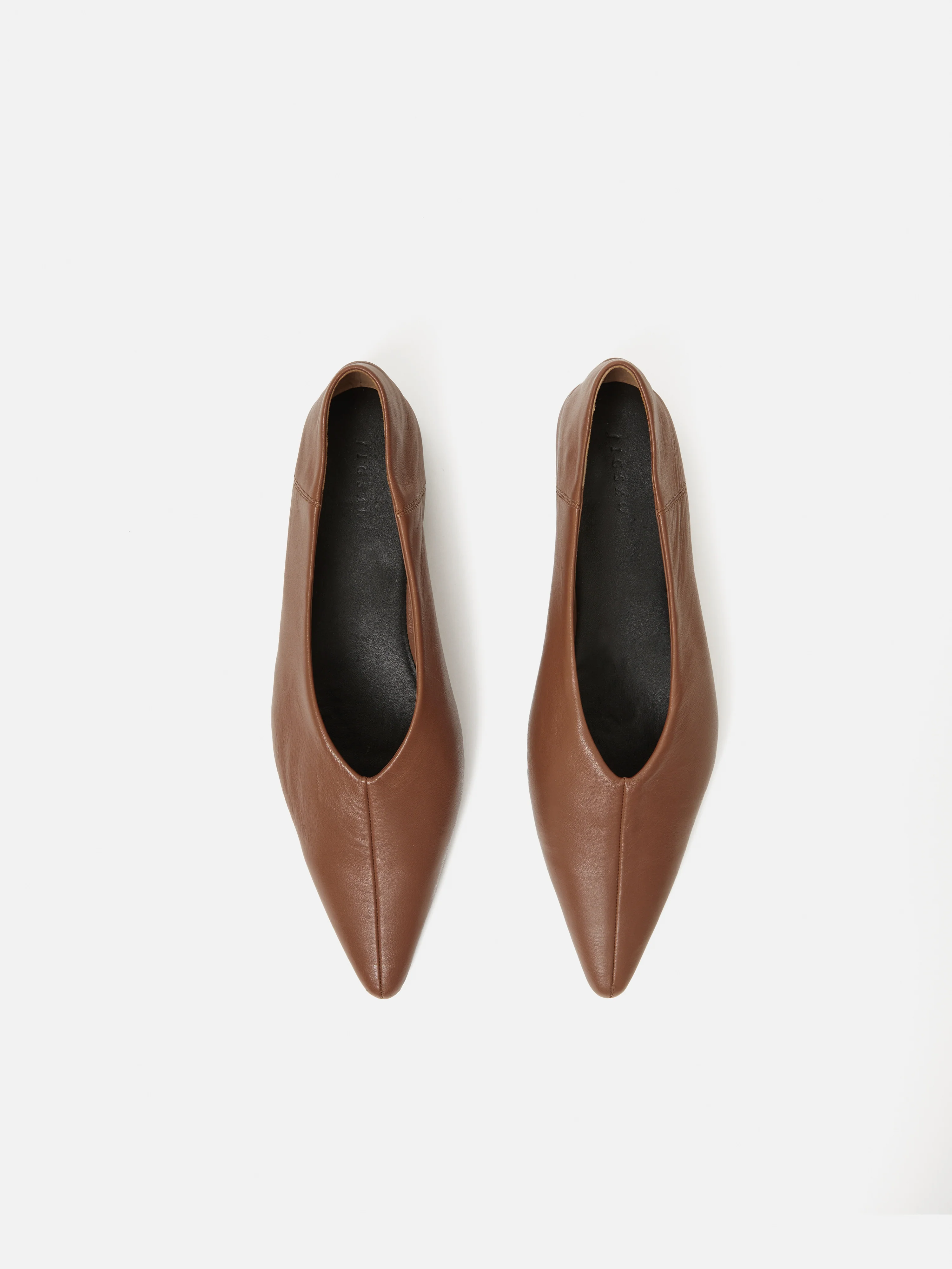 Linnie Flat Pointed Ballerina | Tan - Image 4