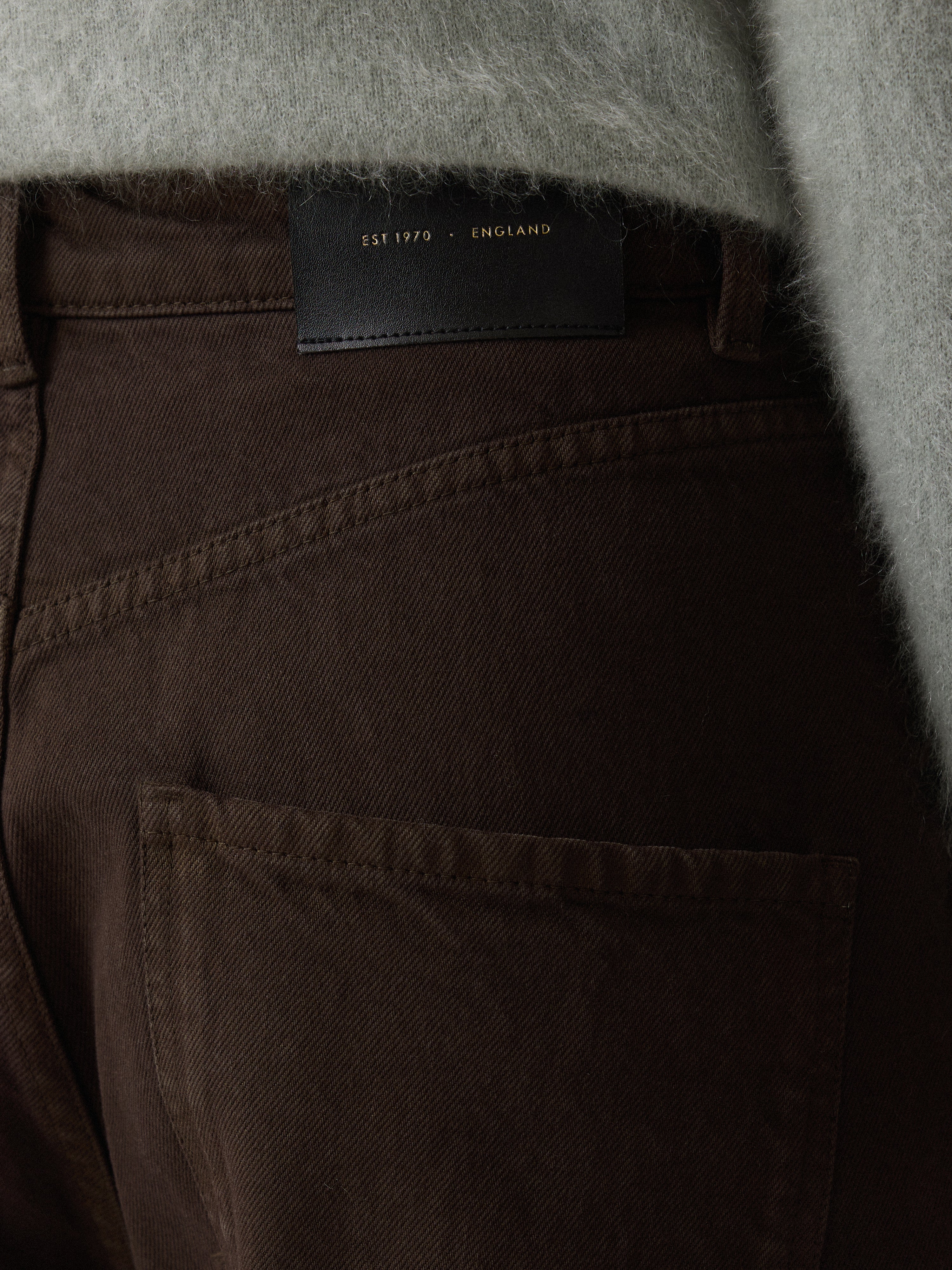 Lucia High Waisted Jean | Brown - Image 3