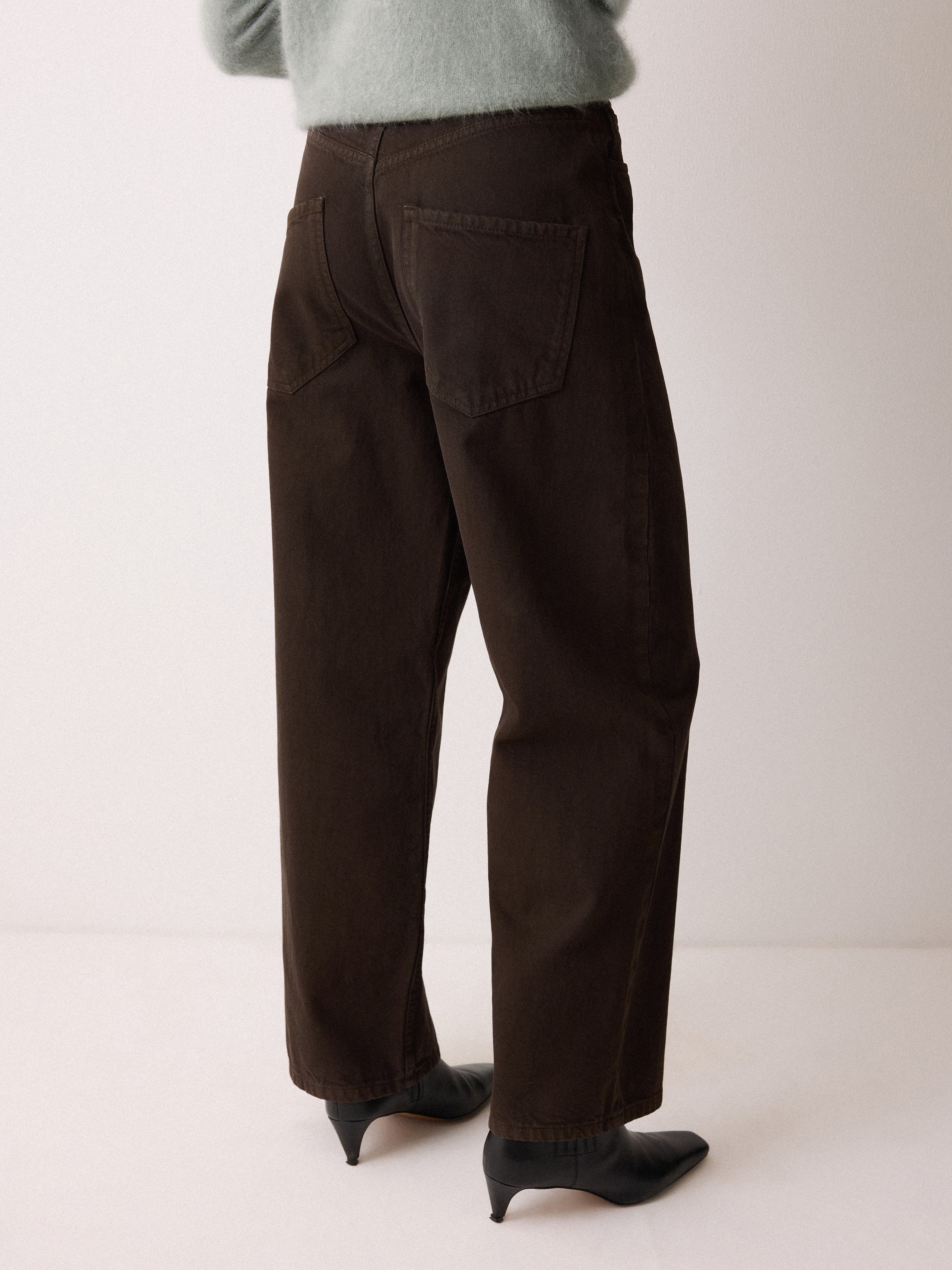 Lucia High Waisted Jean | Brown - Image 5