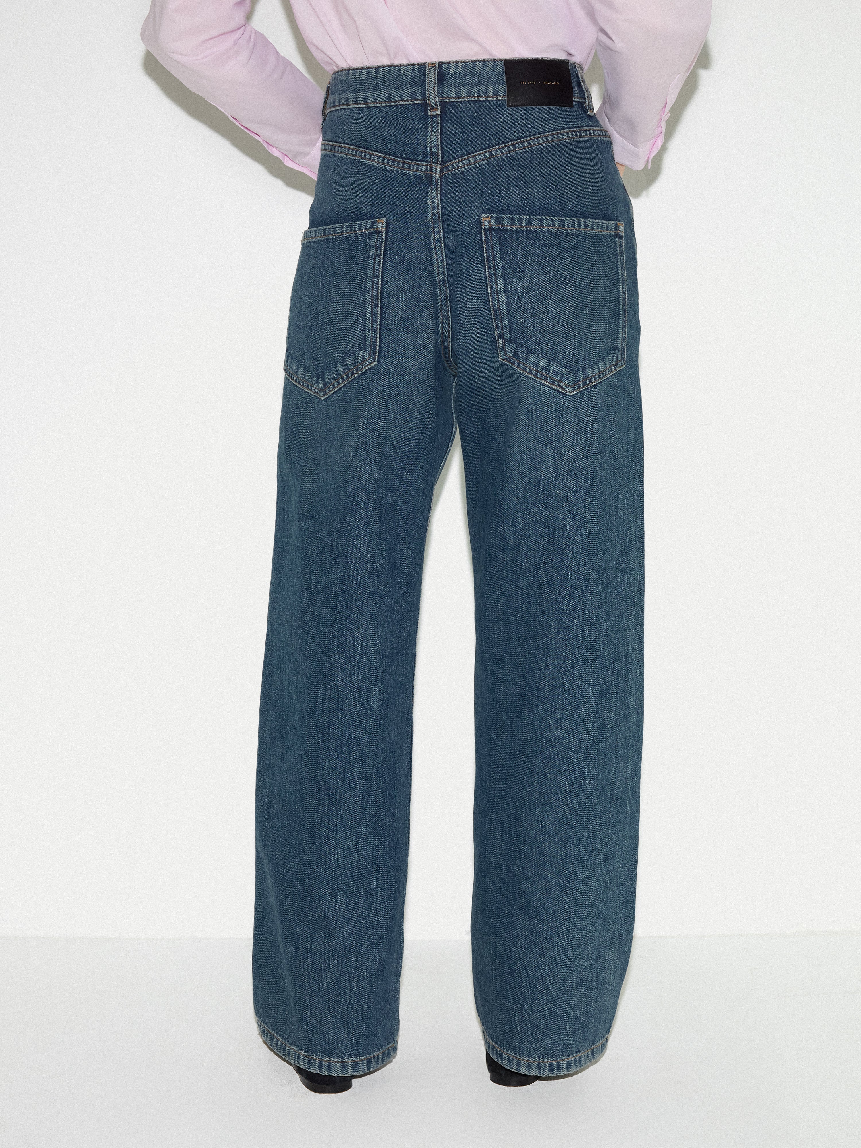 Lucia High Waisted Jean | Vintage Mid Blue - Image 5