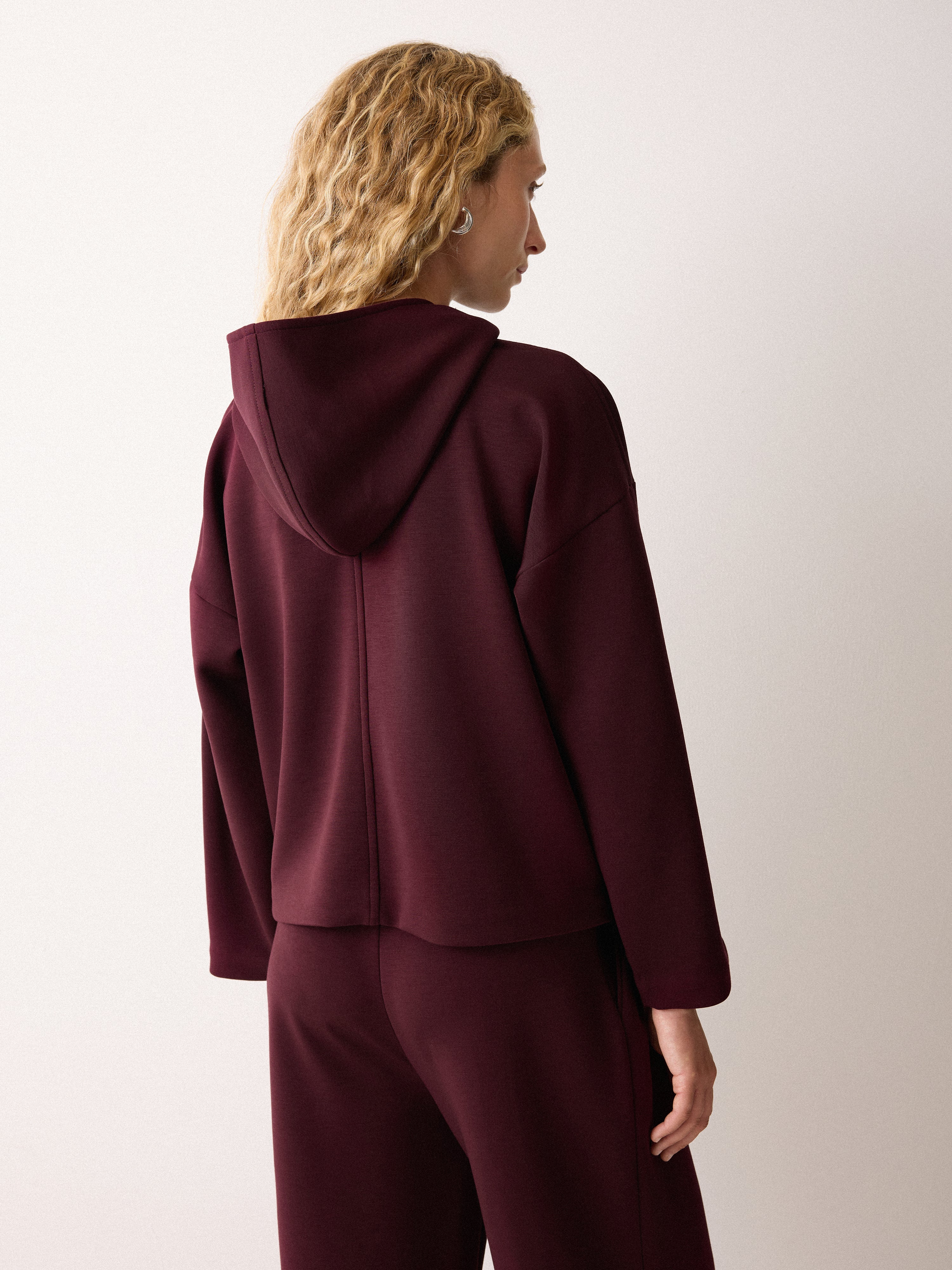 Luxe Sweat Hoodie | Burgundy - Image 5