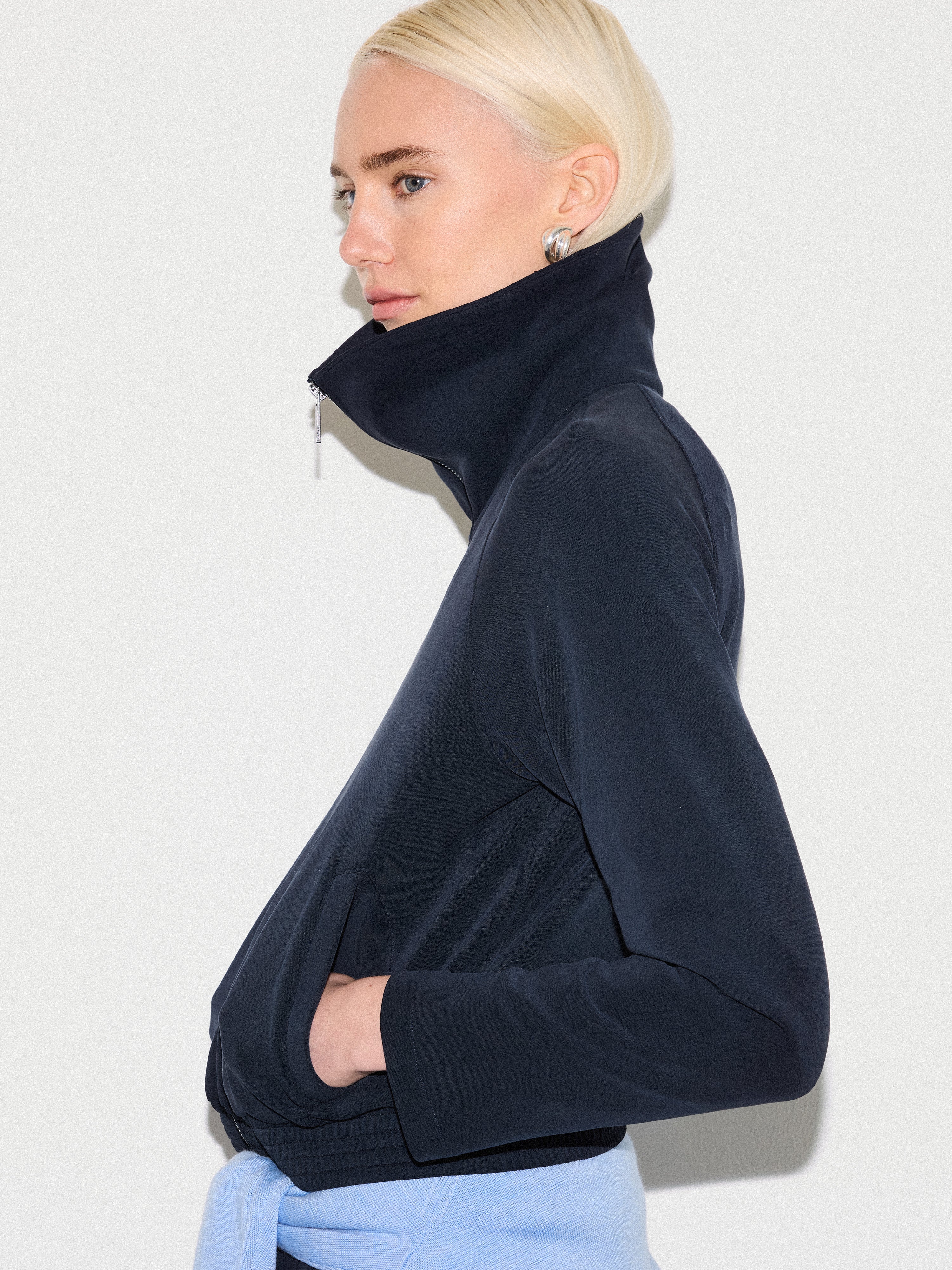 Luxe Zip Jacket | Navy - Image 3