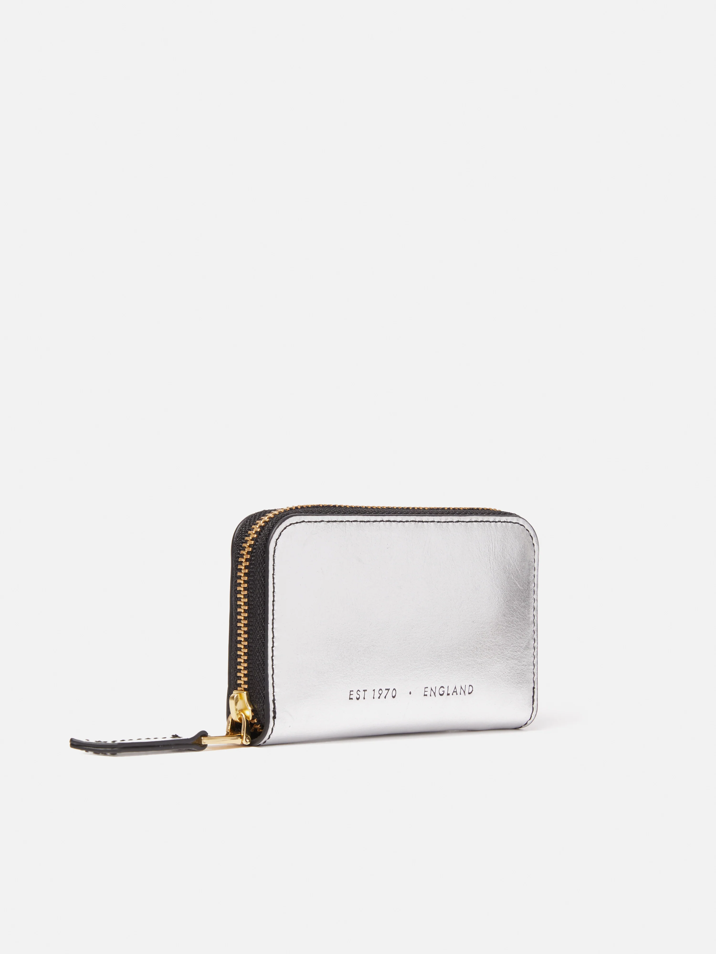 Maddie Leather Small Wallet | Silver - Image 2