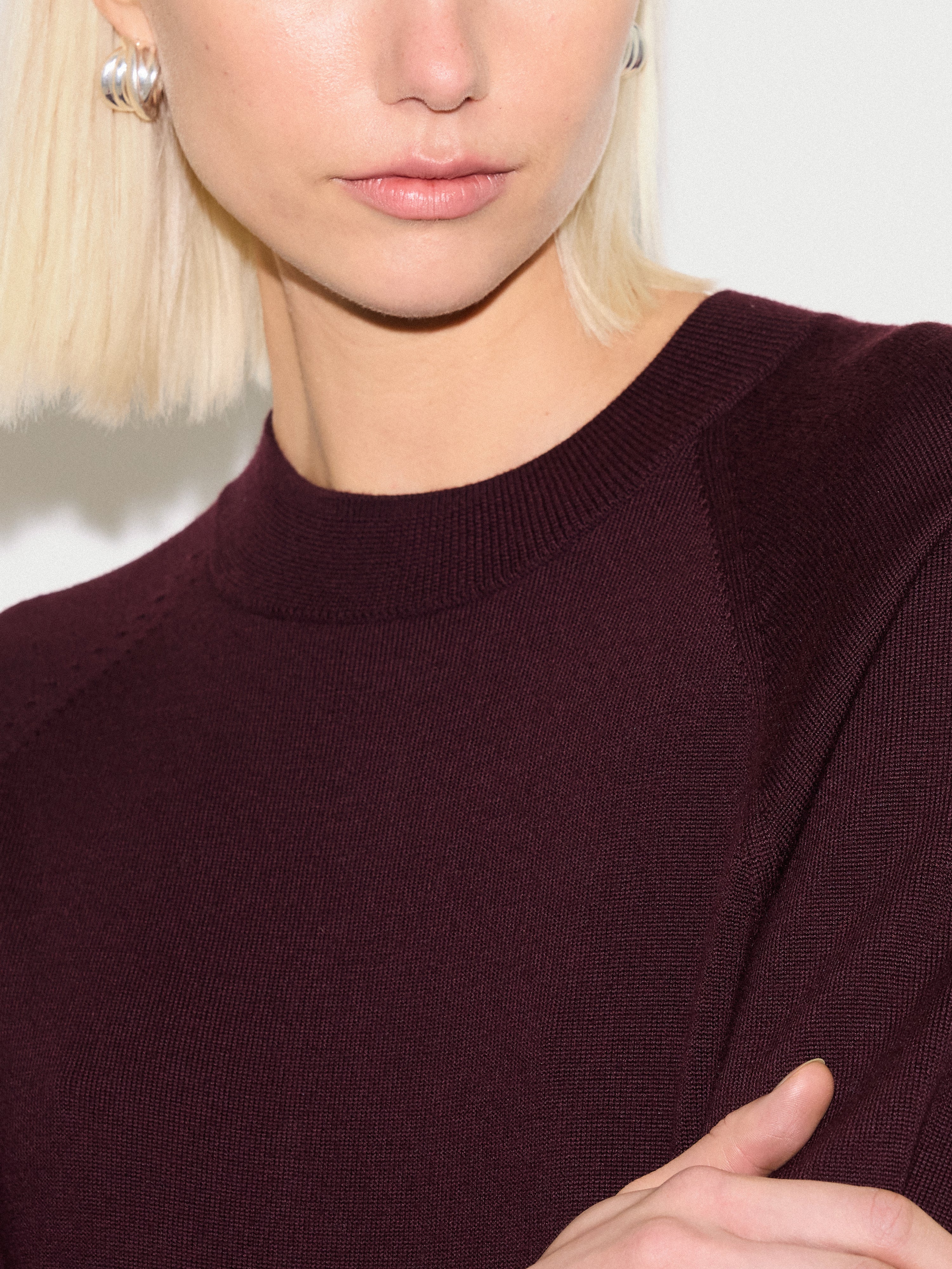 Merino Cocoon Jumper | Purple - Image 5