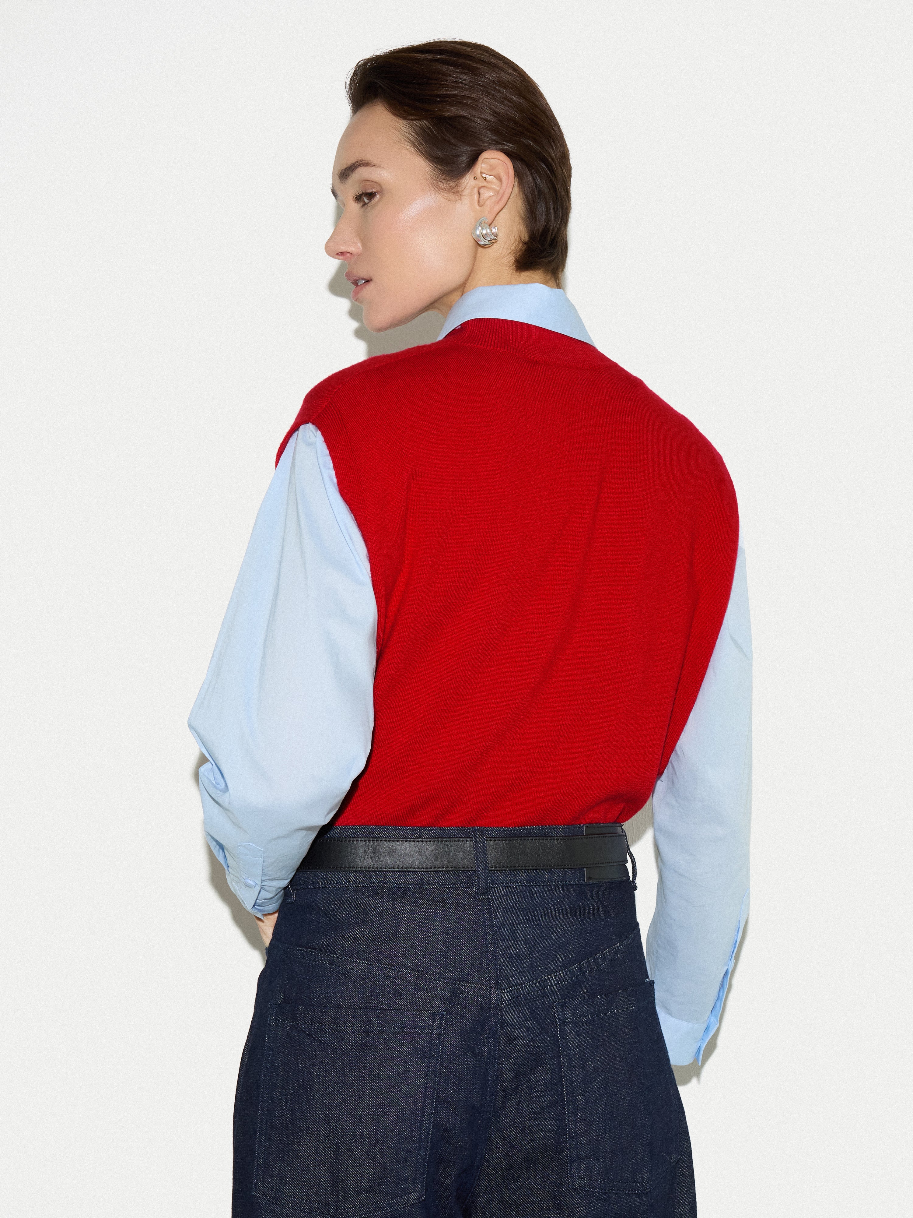 Merino Cocoon Tank | Red - Image 5