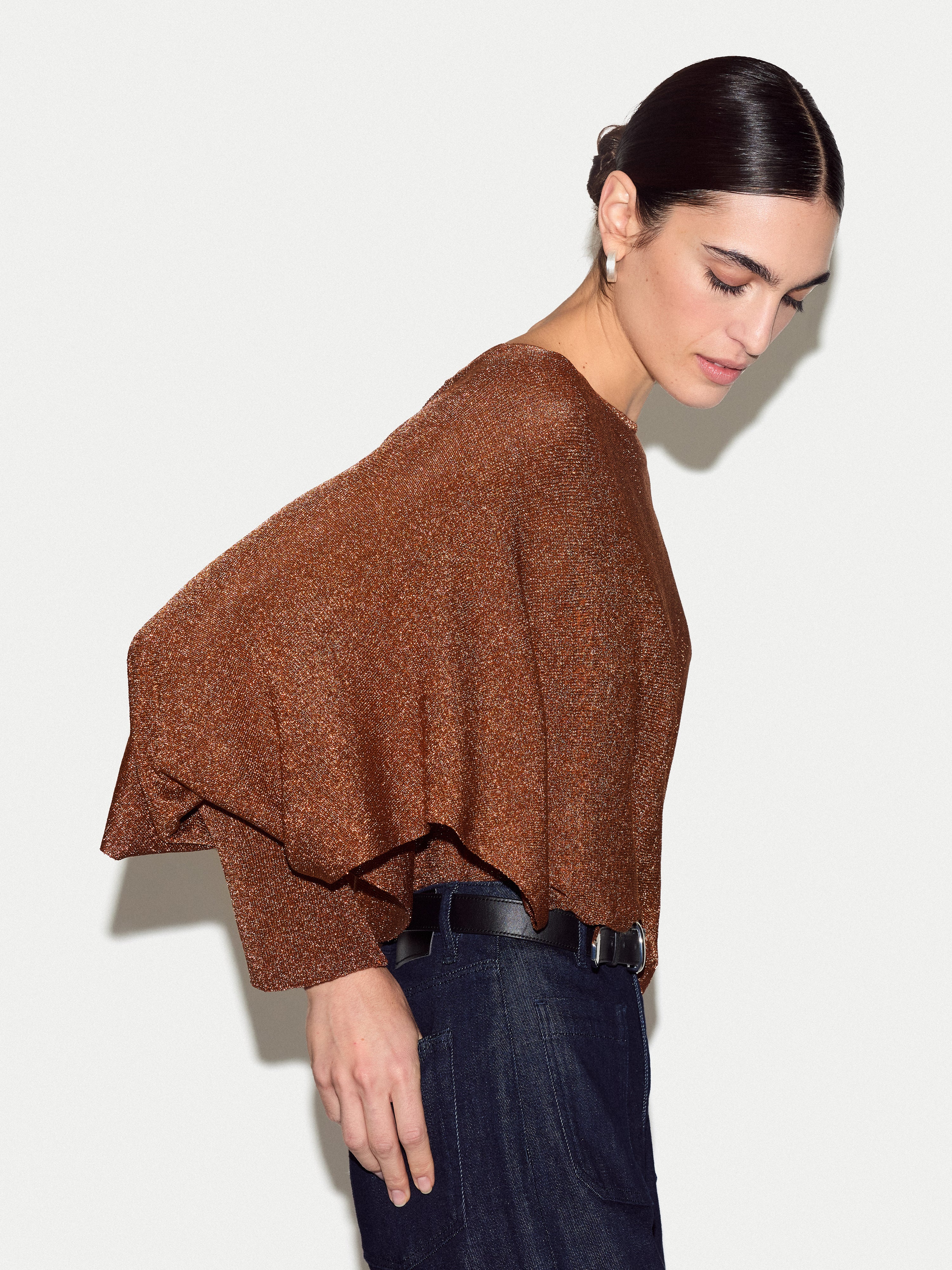 Metallic Poncho | Bronze - Image 3