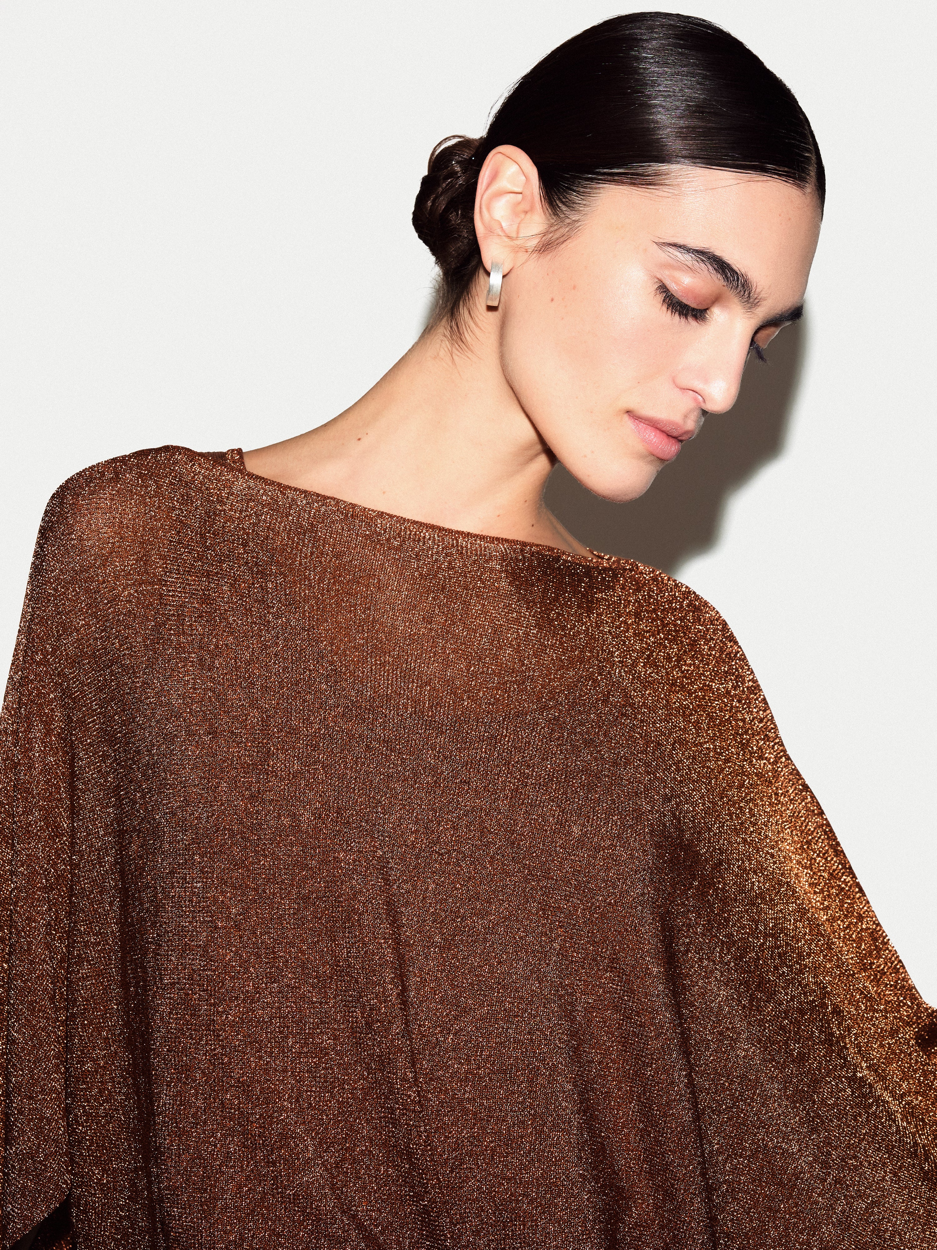 Metallic Poncho | Bronze - Image 5