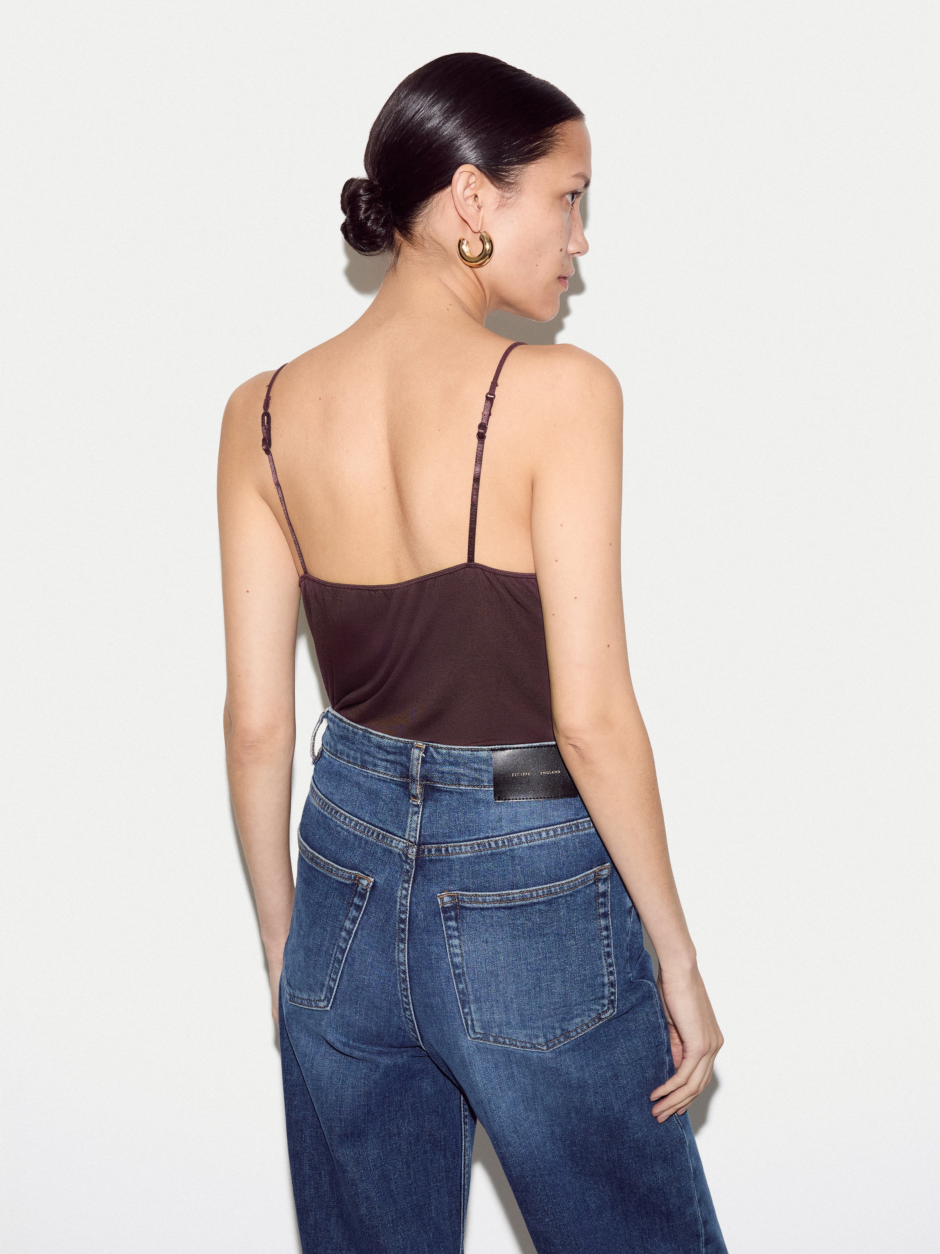 Modal Lace Cami | Eggplant - Image 4