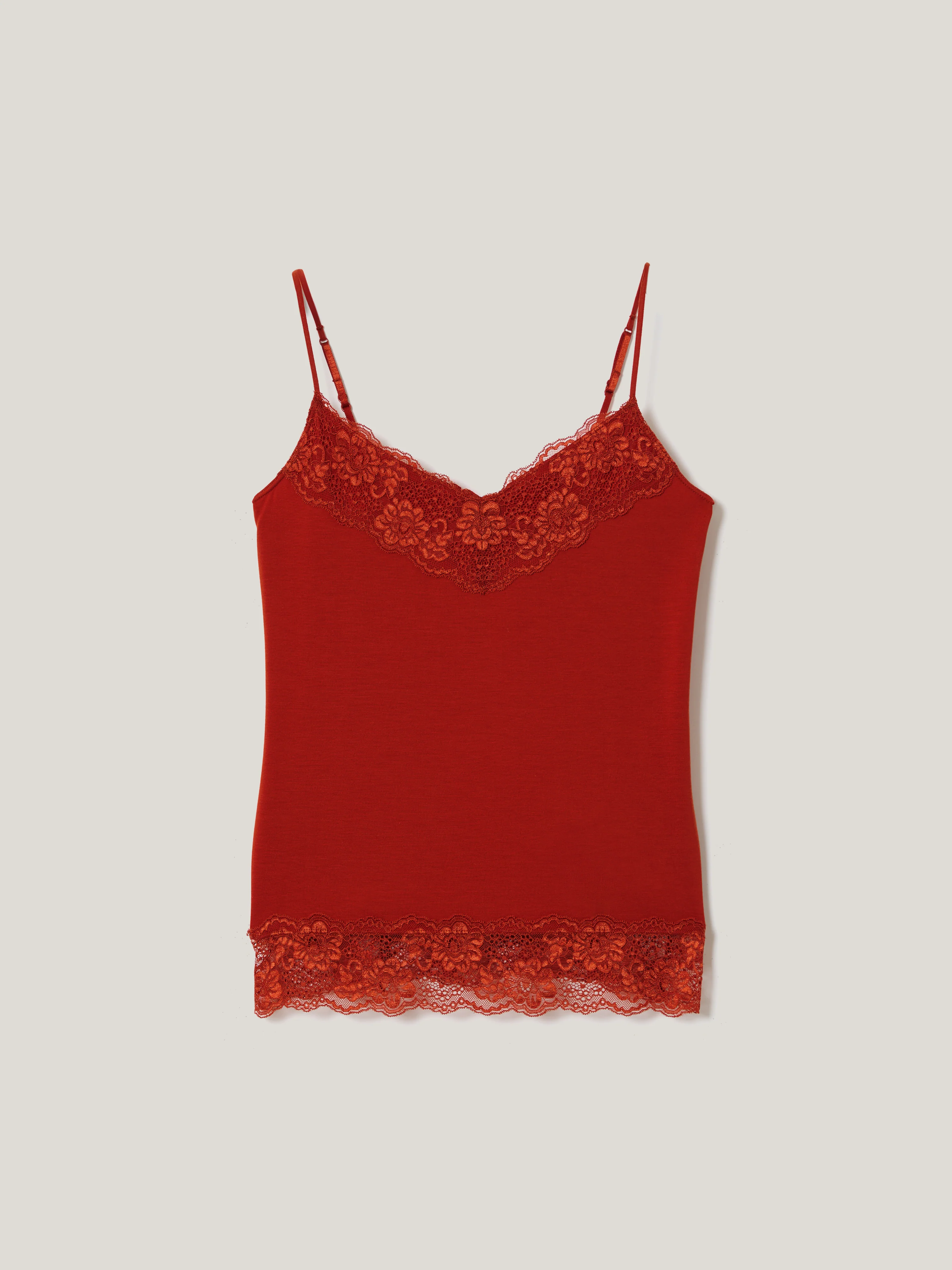Modal Lace Vest | Cayenne - Image 5