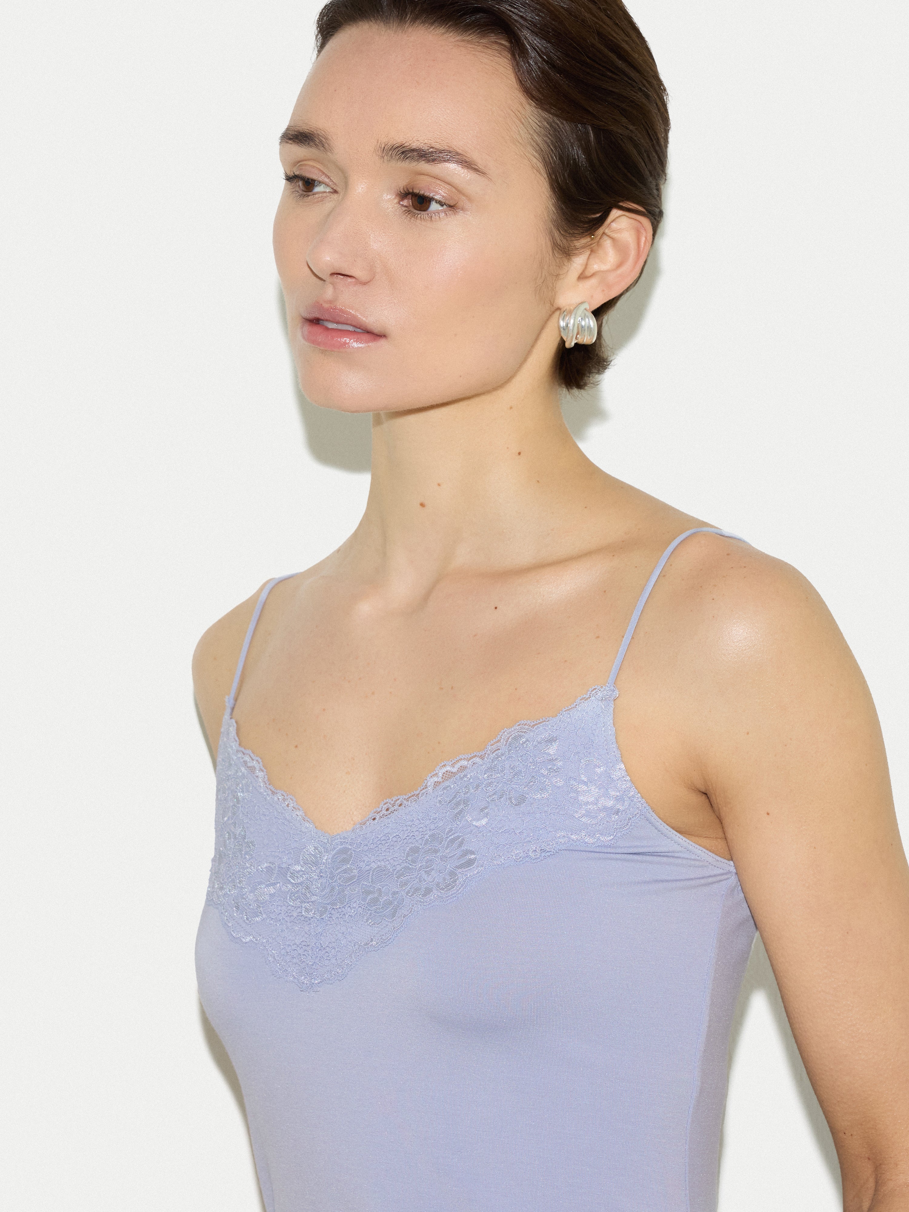 Modal Lace Vest | Iris Whisper - Image 4