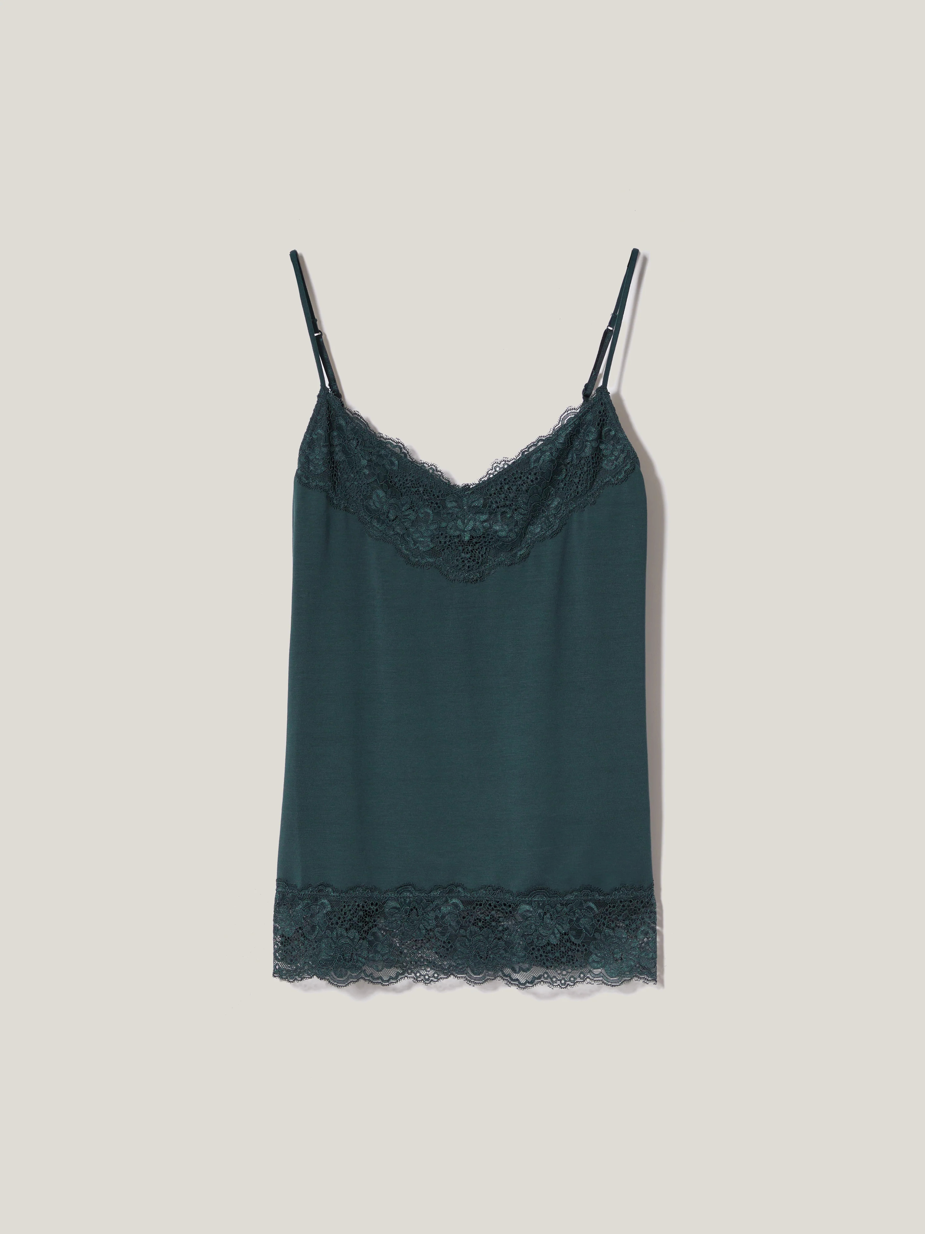 Modal Lace Vest | Smoke - Image 6
