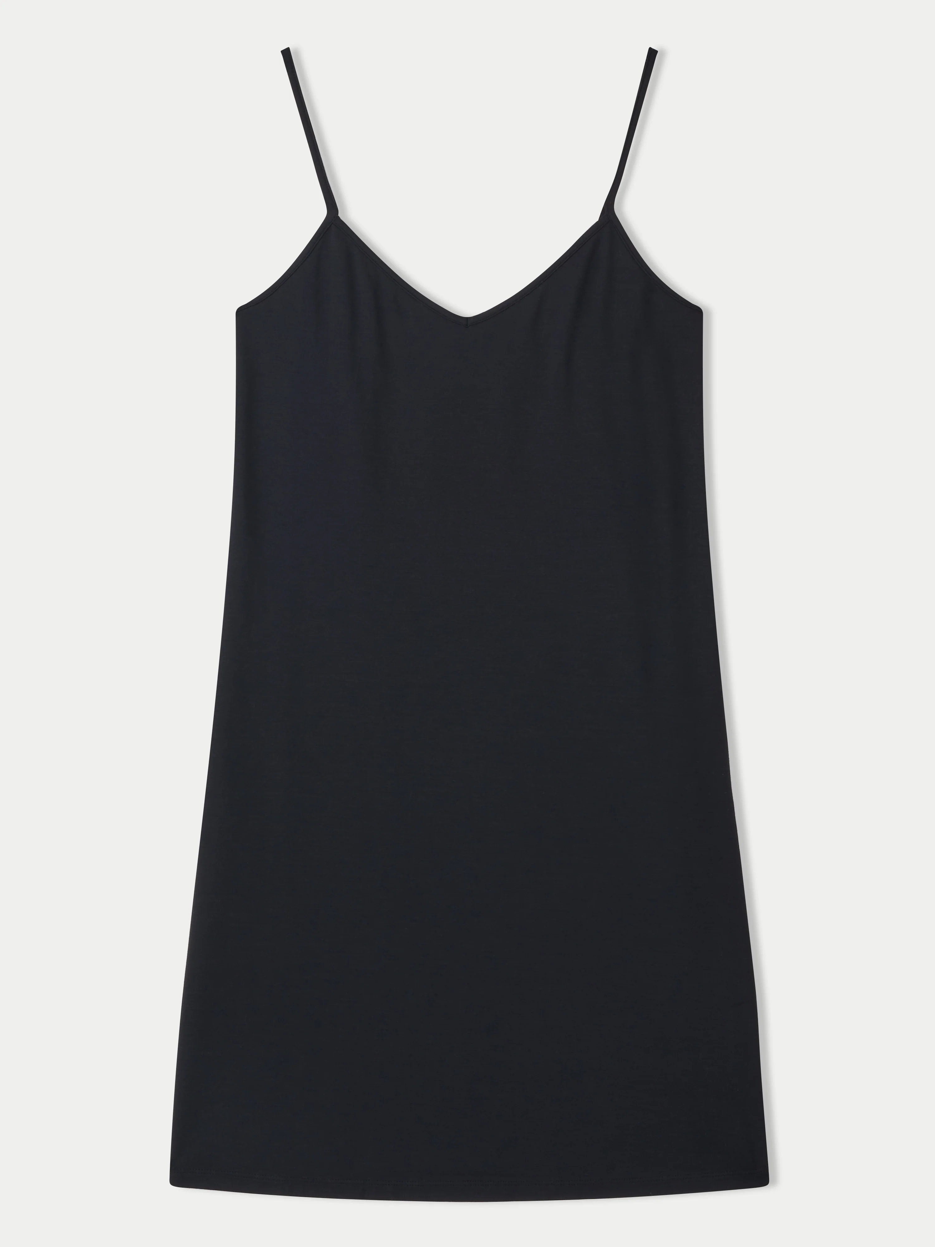 Modal Slip Dress | Black - Image 6