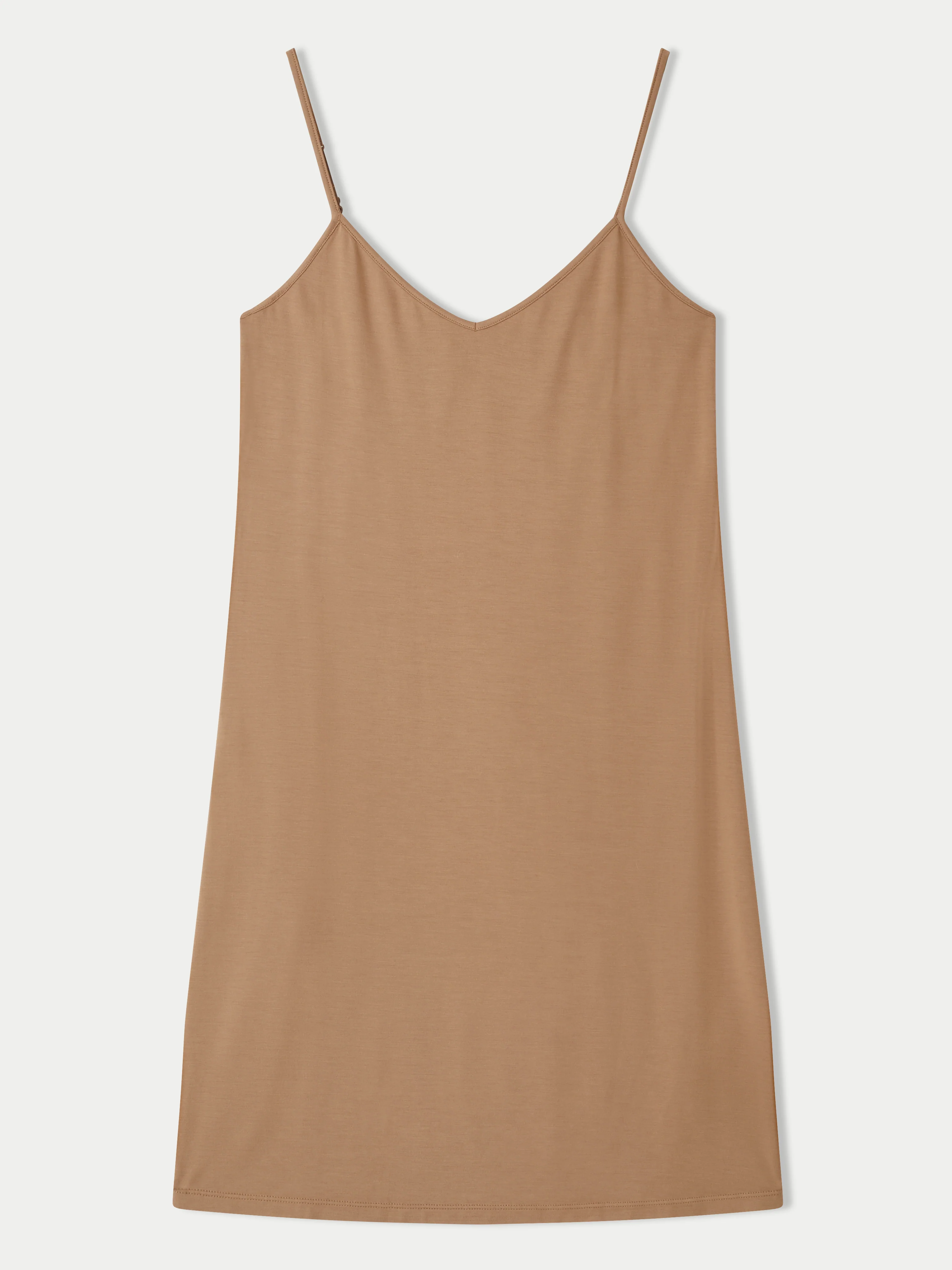 Modal Slip Dress | Coffee - Image 6