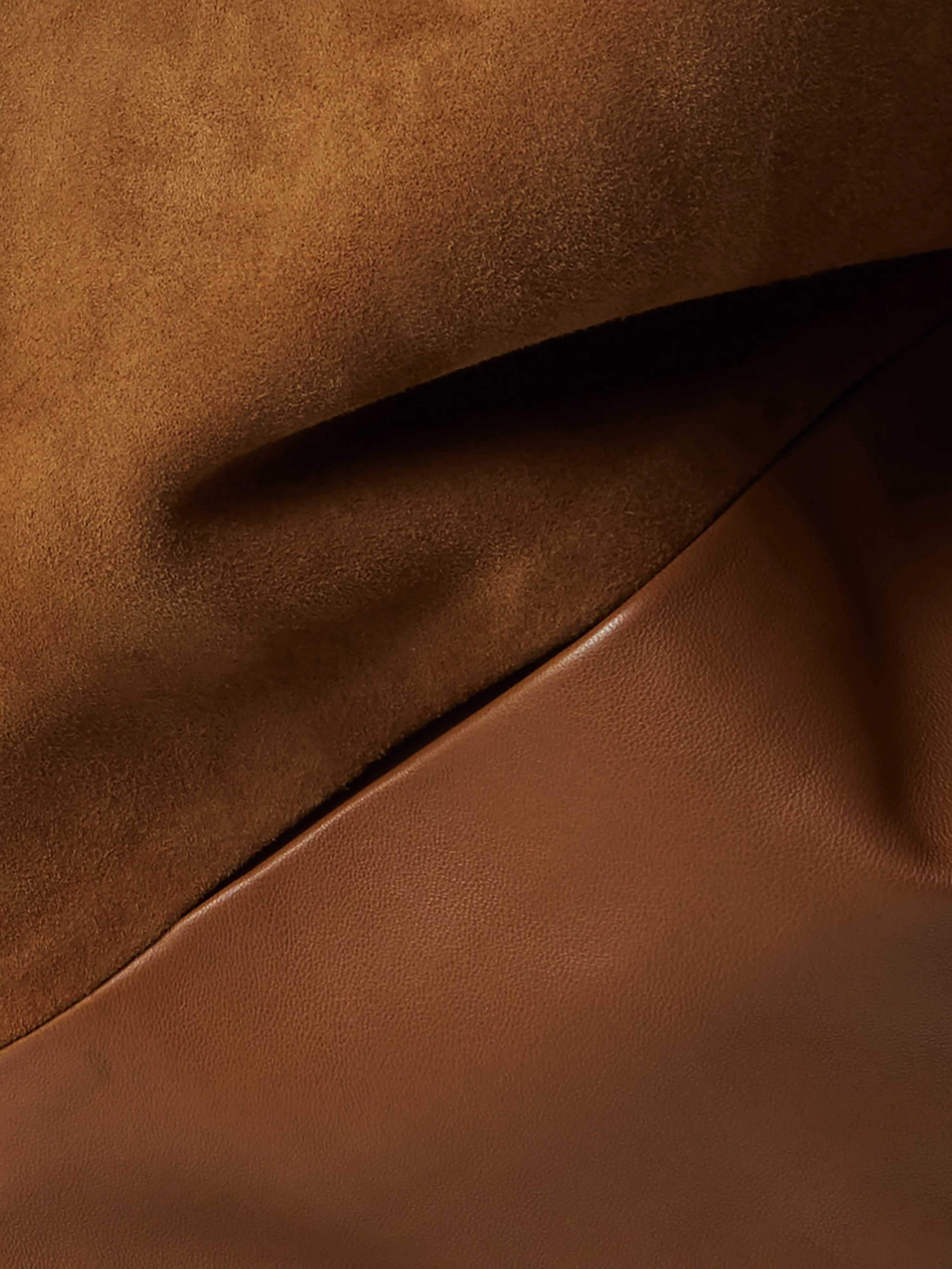 Nakoa Leather Mix Jacket | Tan - Image 7