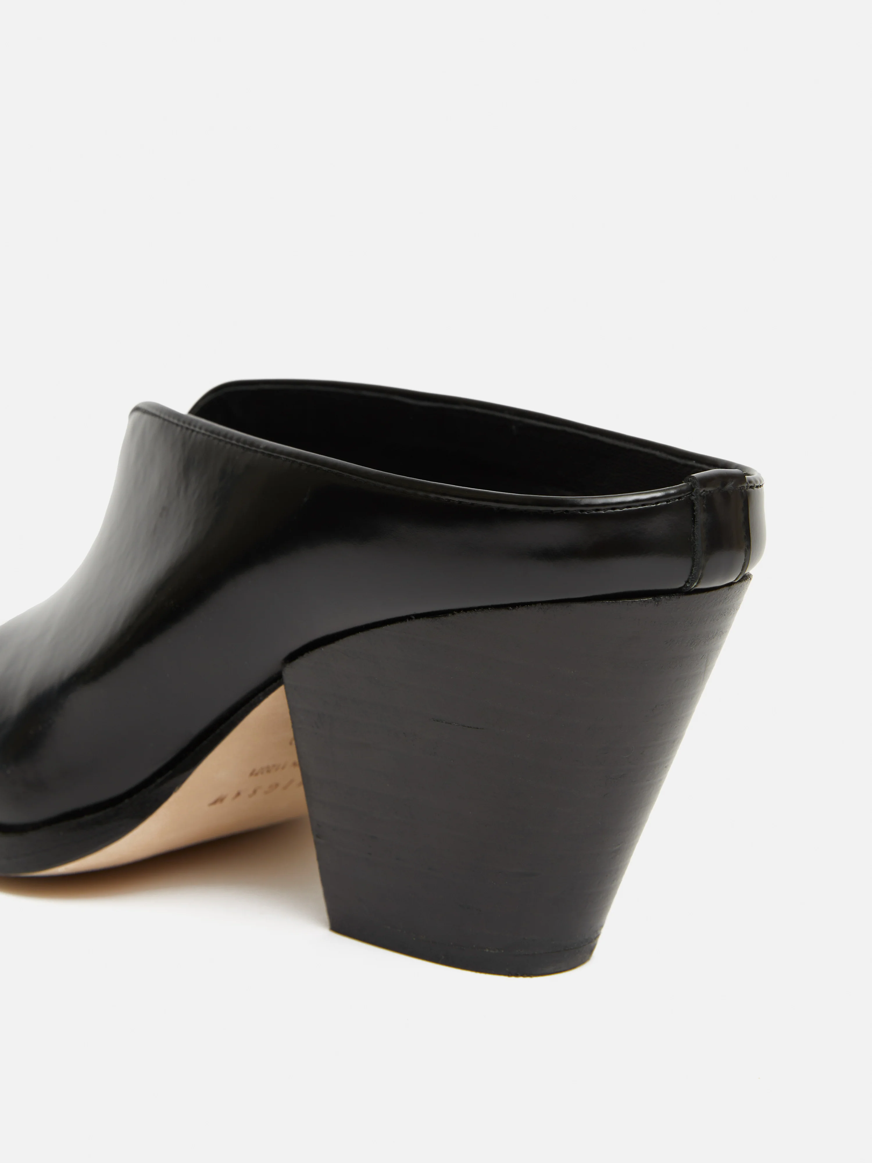 Oakley Heeled Mule | Black - Image 3