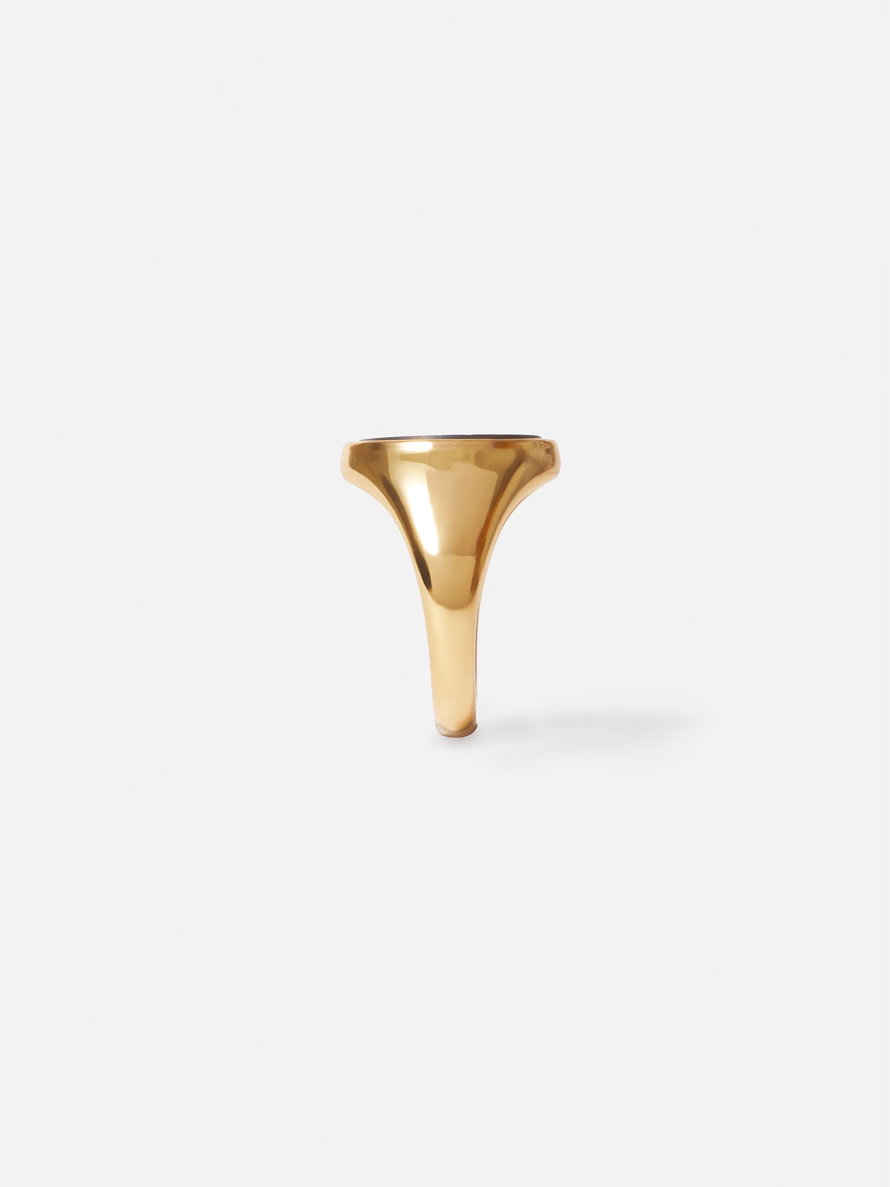 Onyx Oval Signet Ring | Black - Image 4