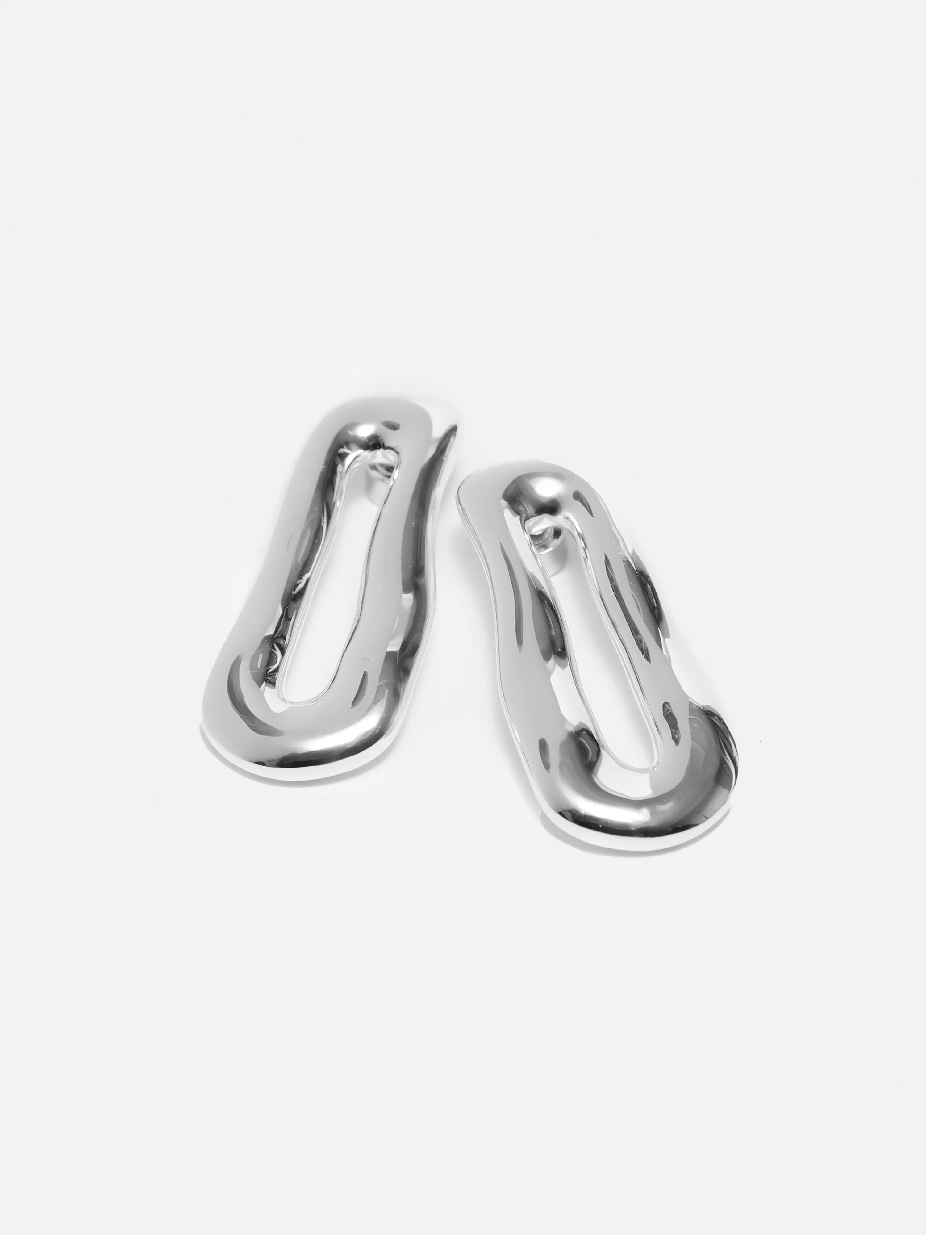 Organic Loop Earrings | Silver - Image 3