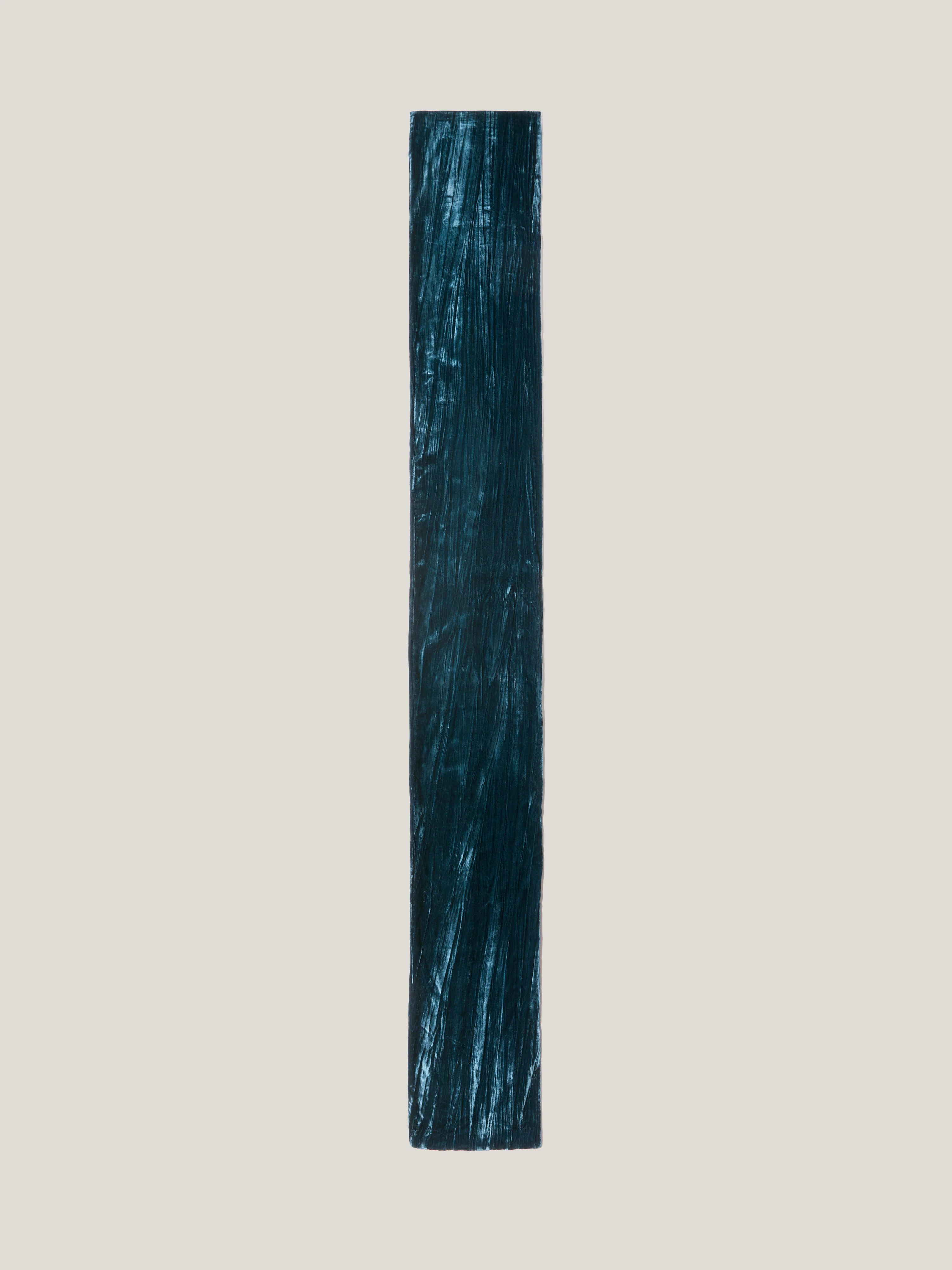 Plisse Velvet Scarf | Teal - Image 4