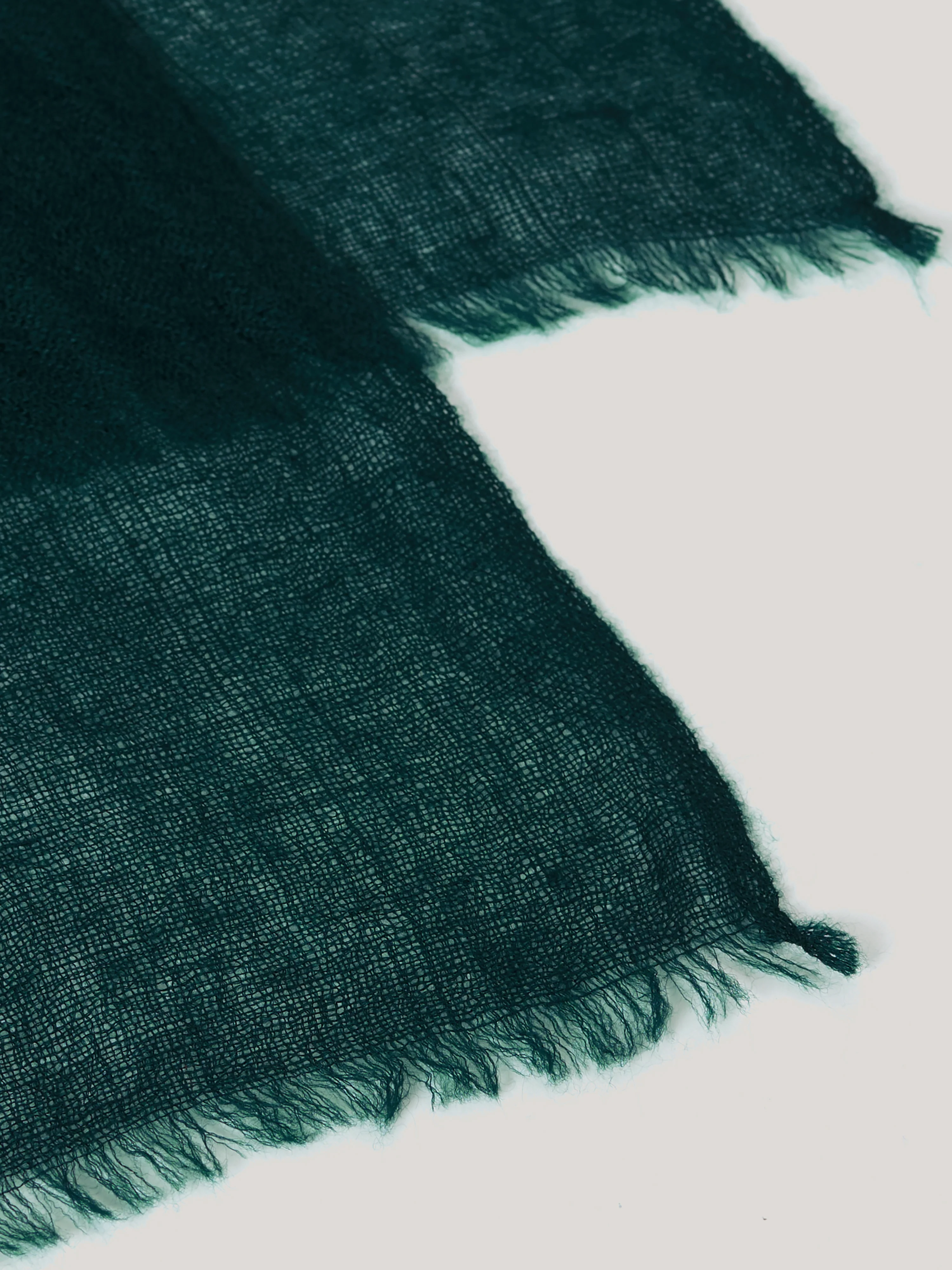 Pure Cashmere Gauze Scarf | Green - Image 5