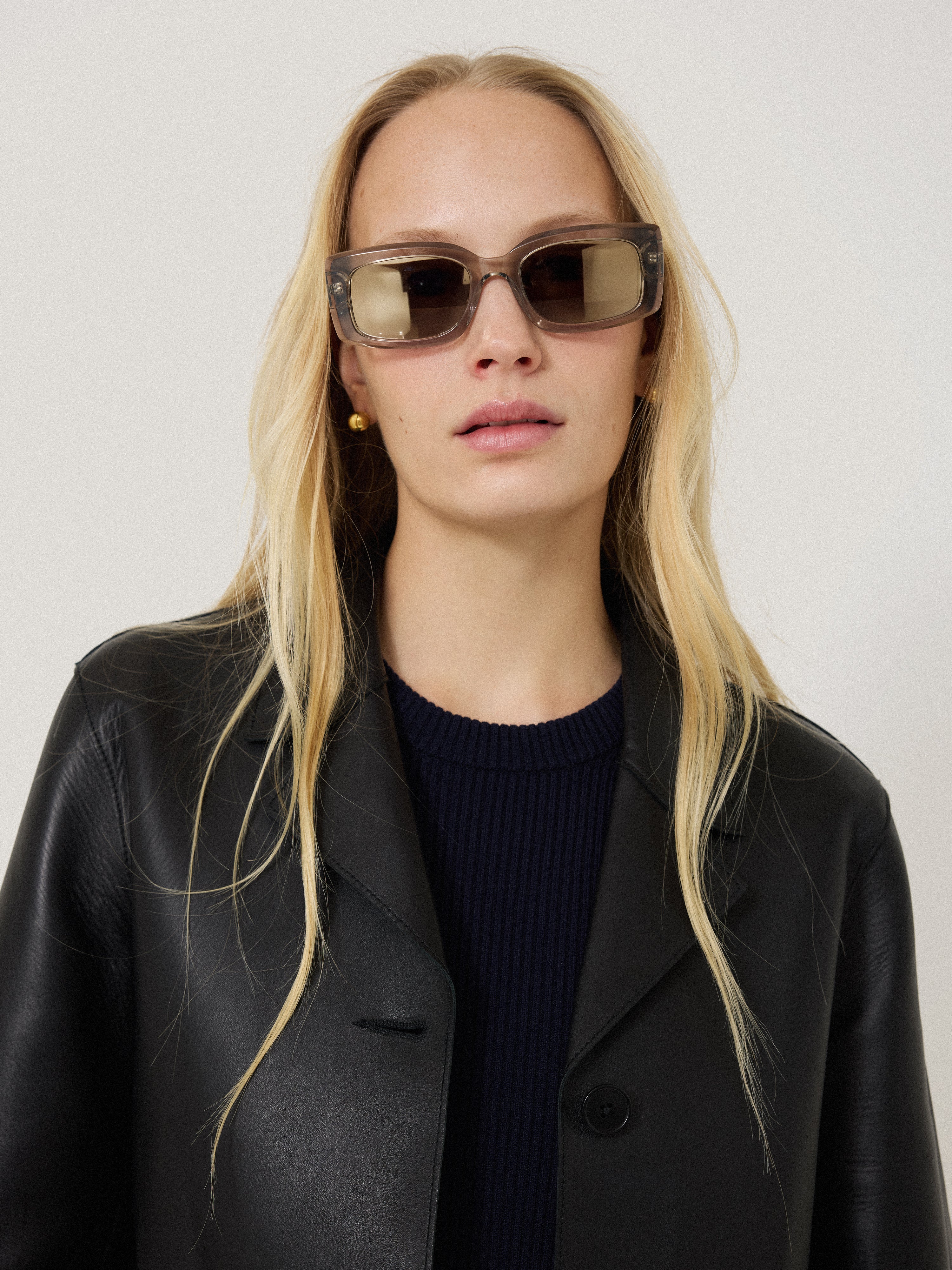Bolton Rectangle Sunglasses | Grey - Image 2