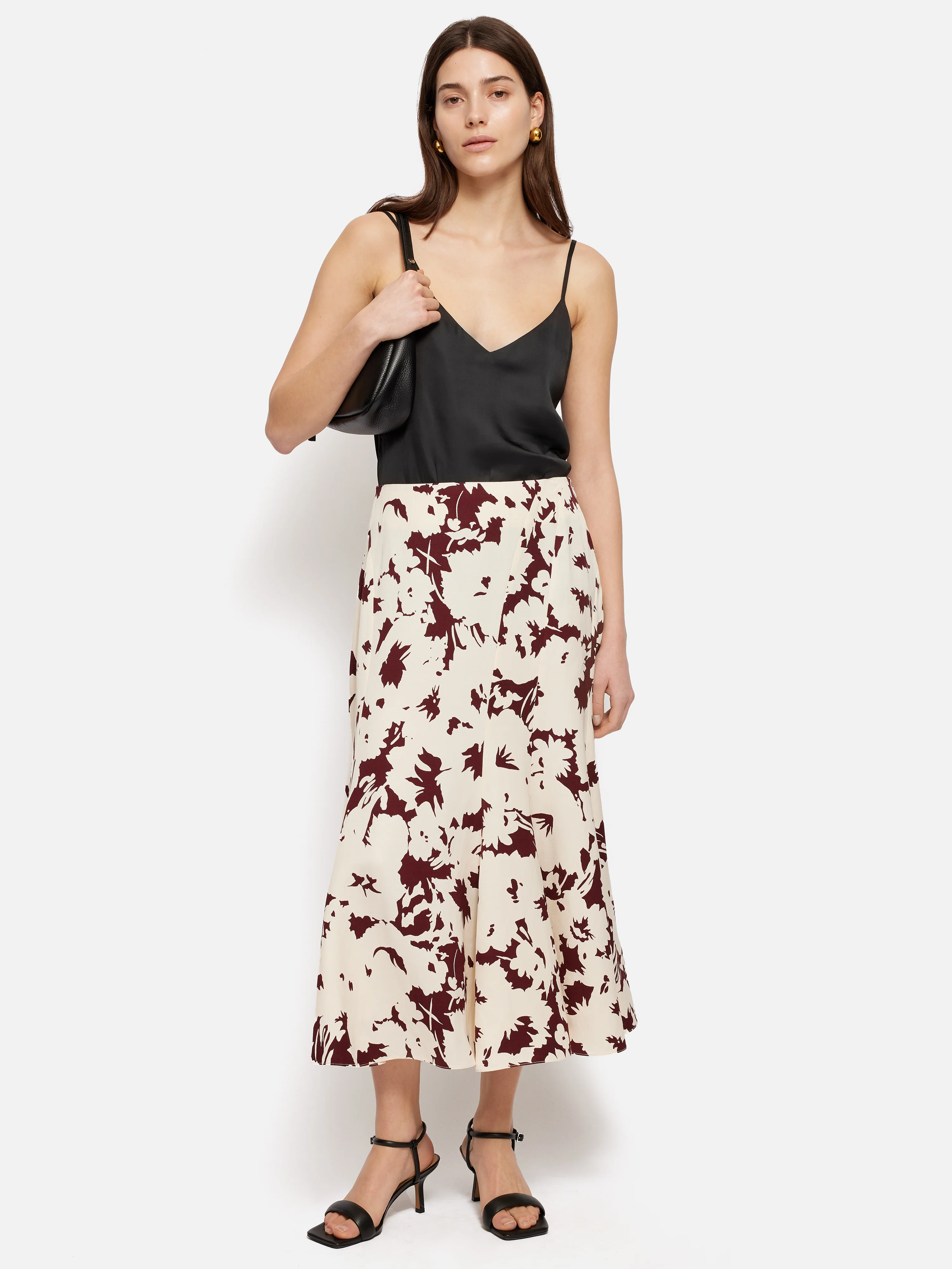 Recycled Satin Cami | Black - Image 6