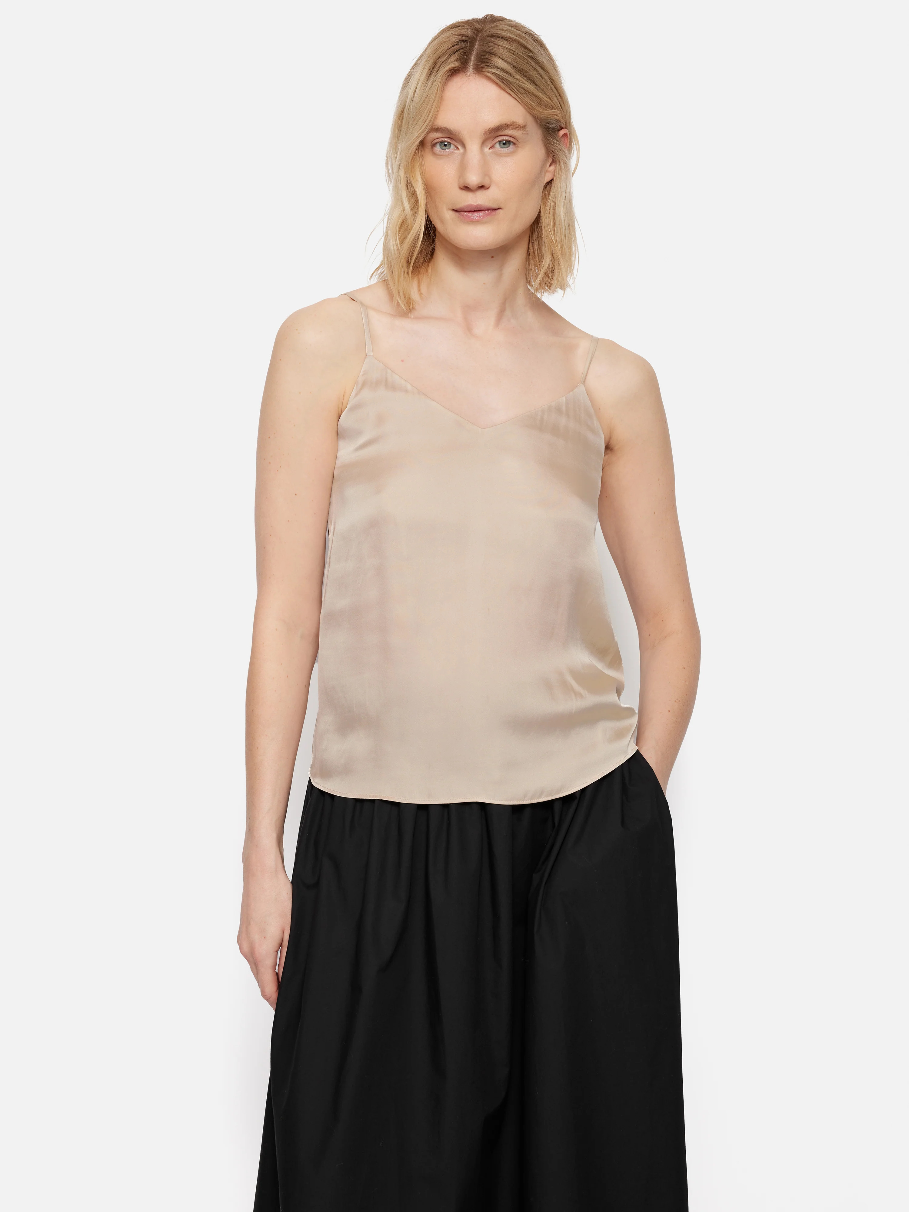 Recycled Satin Cami | Cream - Image 5