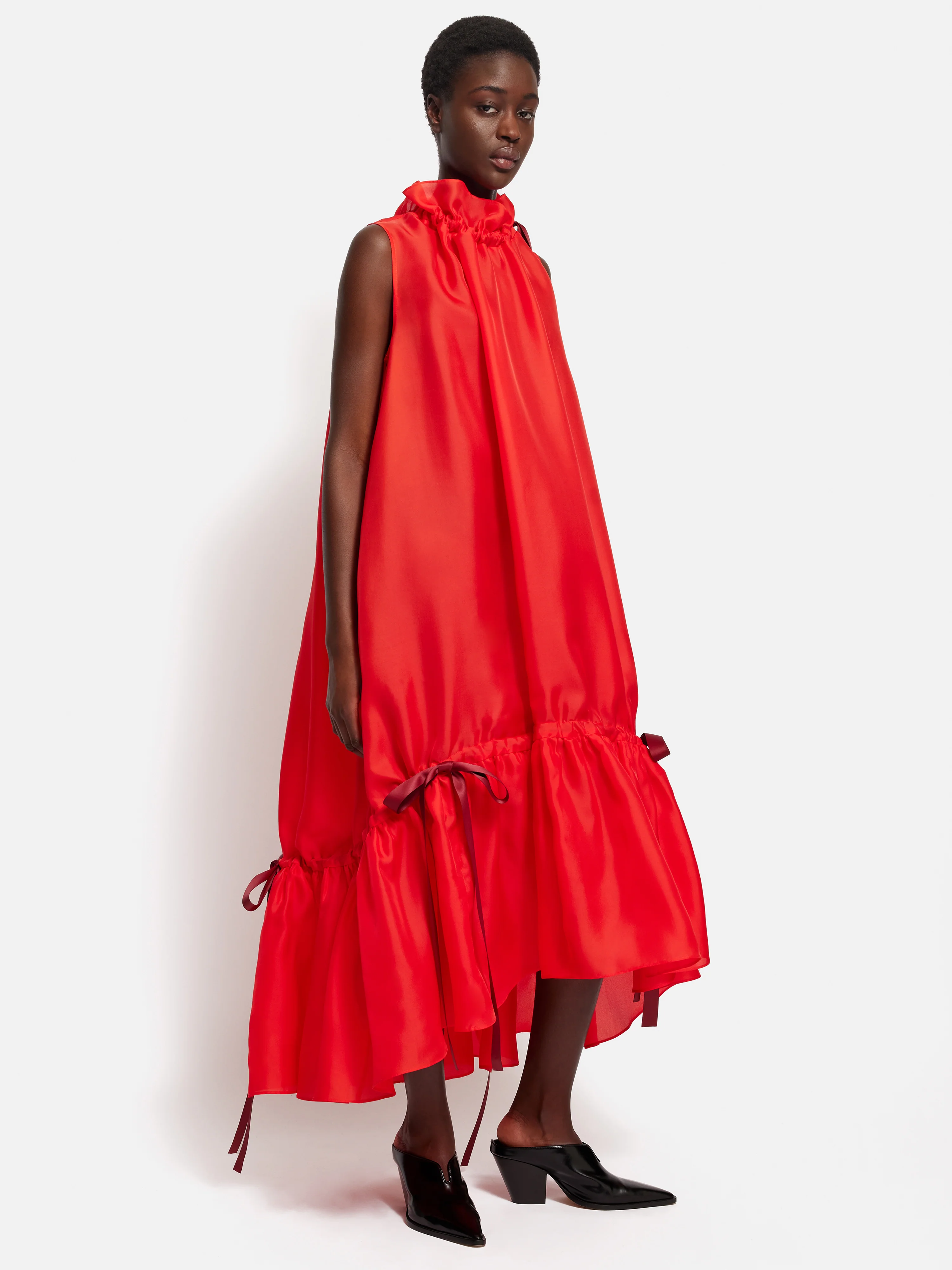 Roksanda Silk Gazar Maxi Dress | Red - Image 3