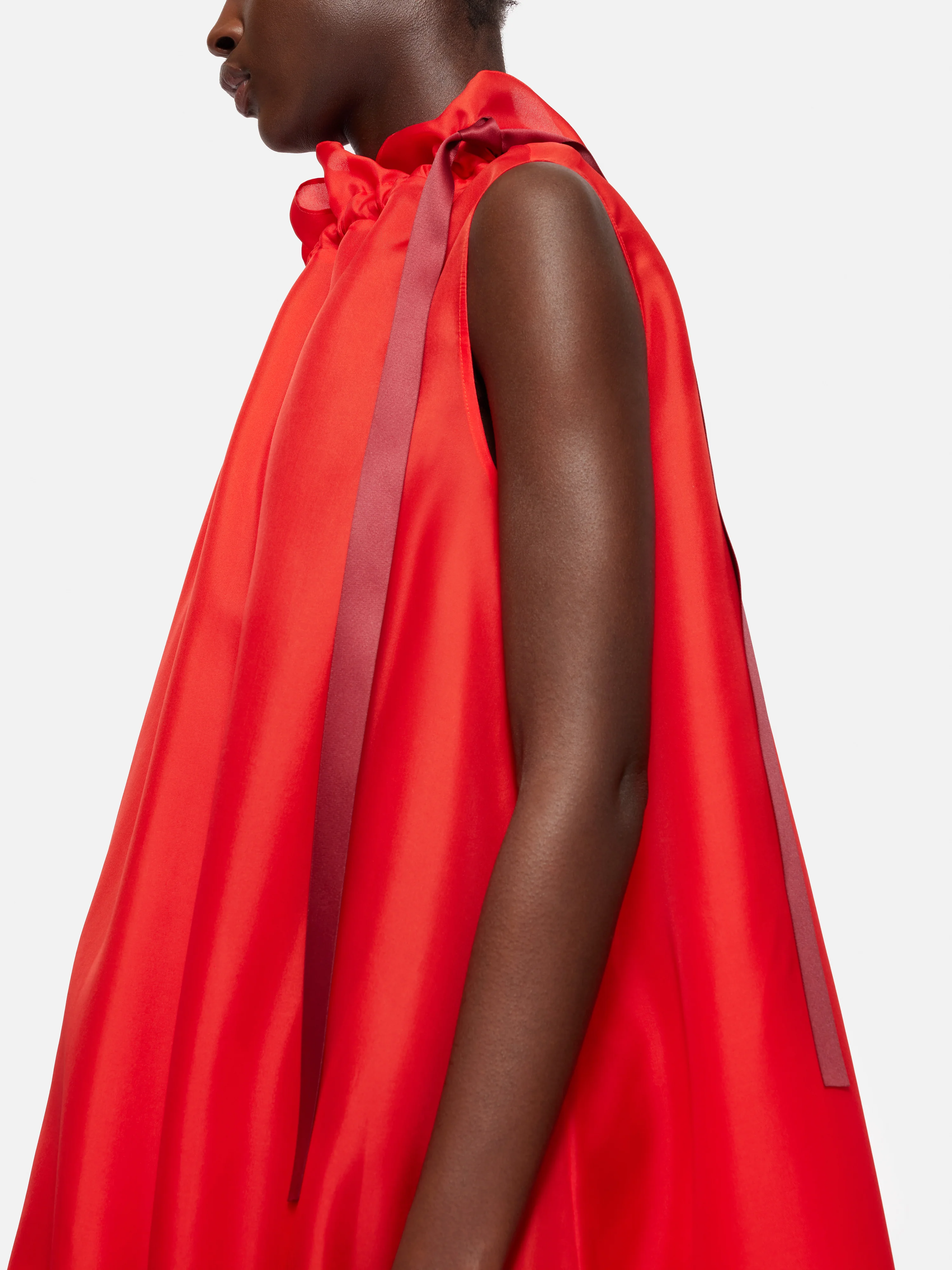 Roksanda Silk Gazar Maxi Dress | Red - Image 4
