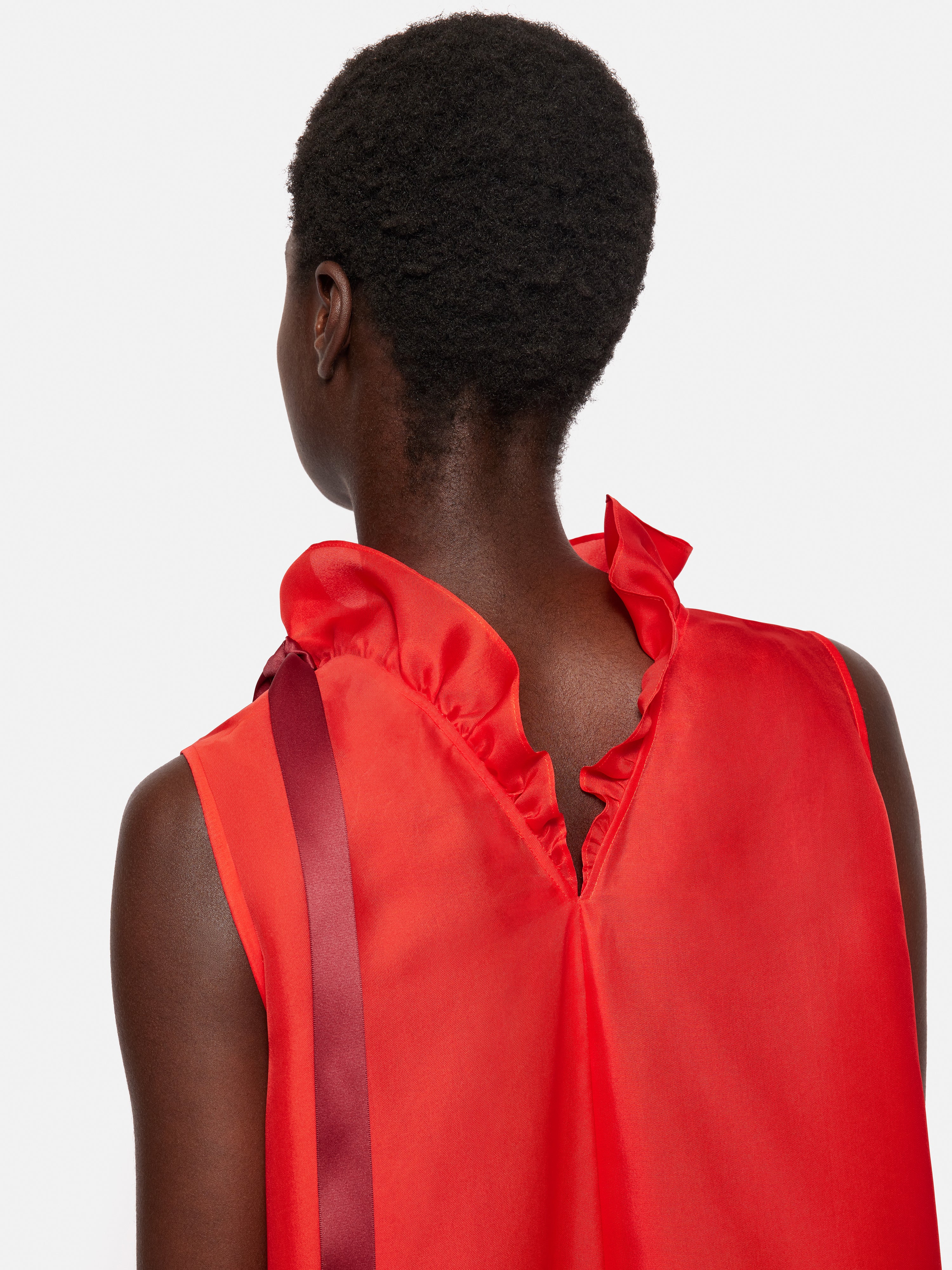 Roksanda Silk Gazar Maxi Dress | Red - Image 5