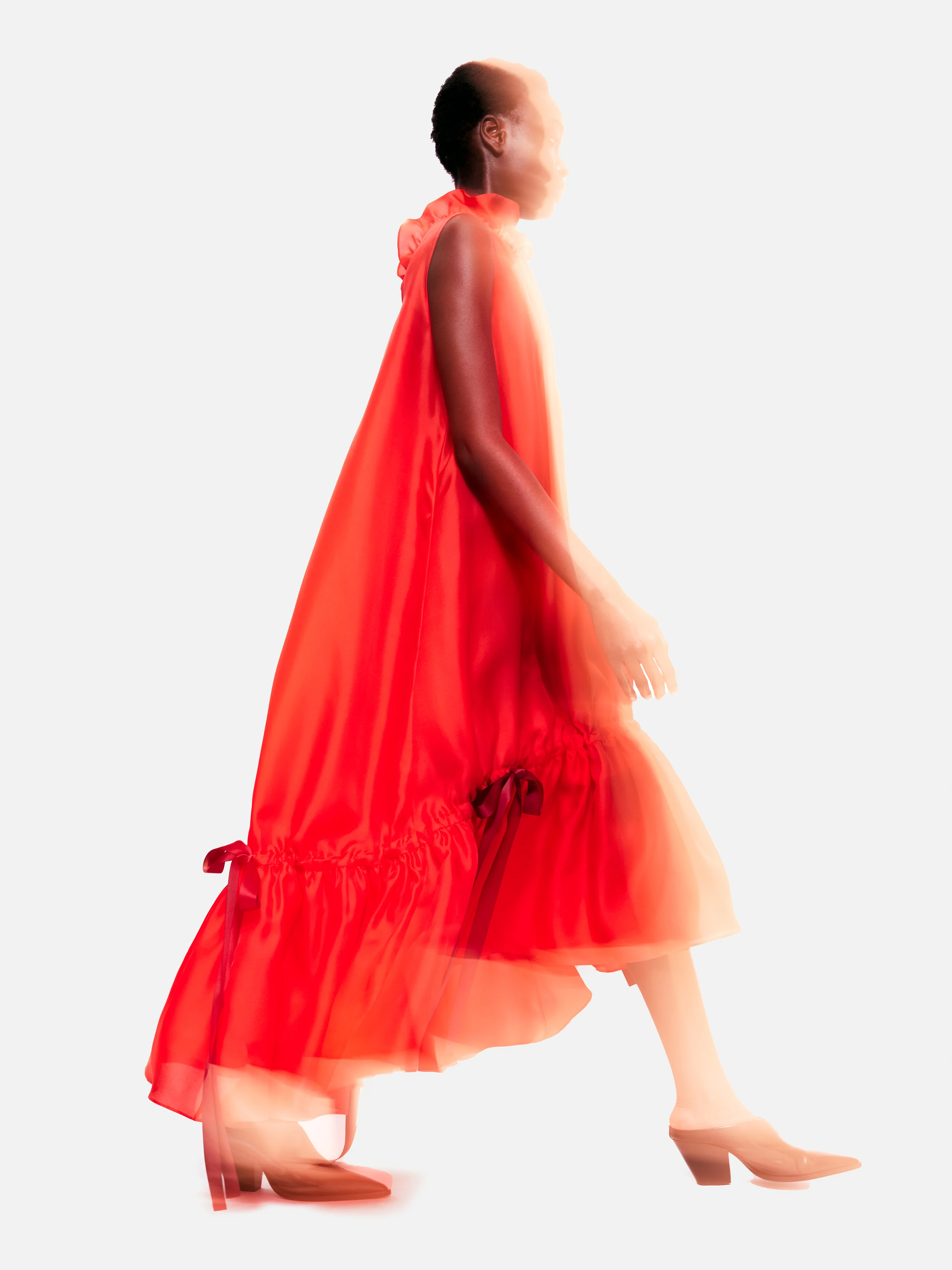 Roksanda Silk Gazar Maxi Dress | Red - Image 7