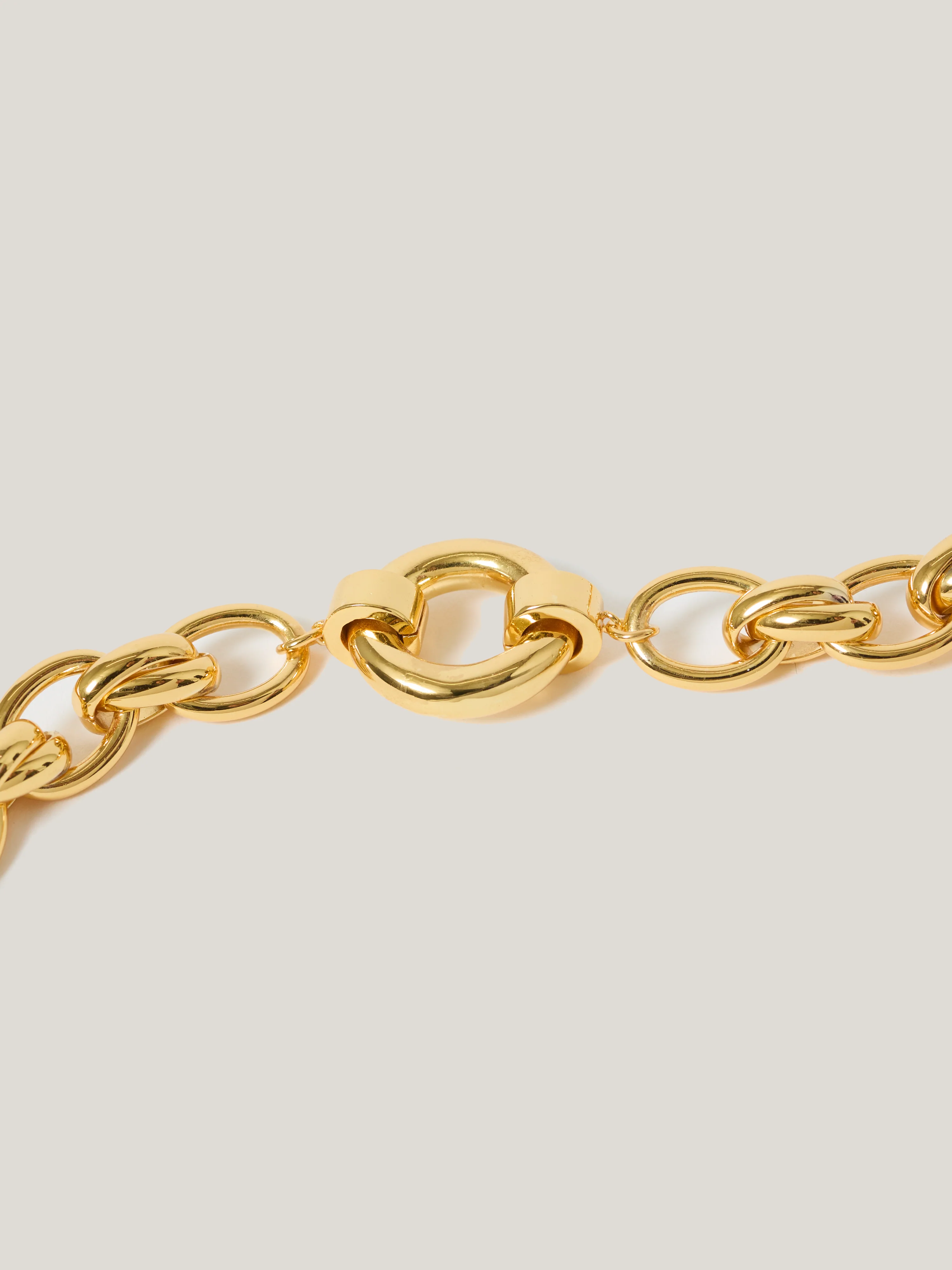 Round Link Chain Bracelet | Gold - Image 3