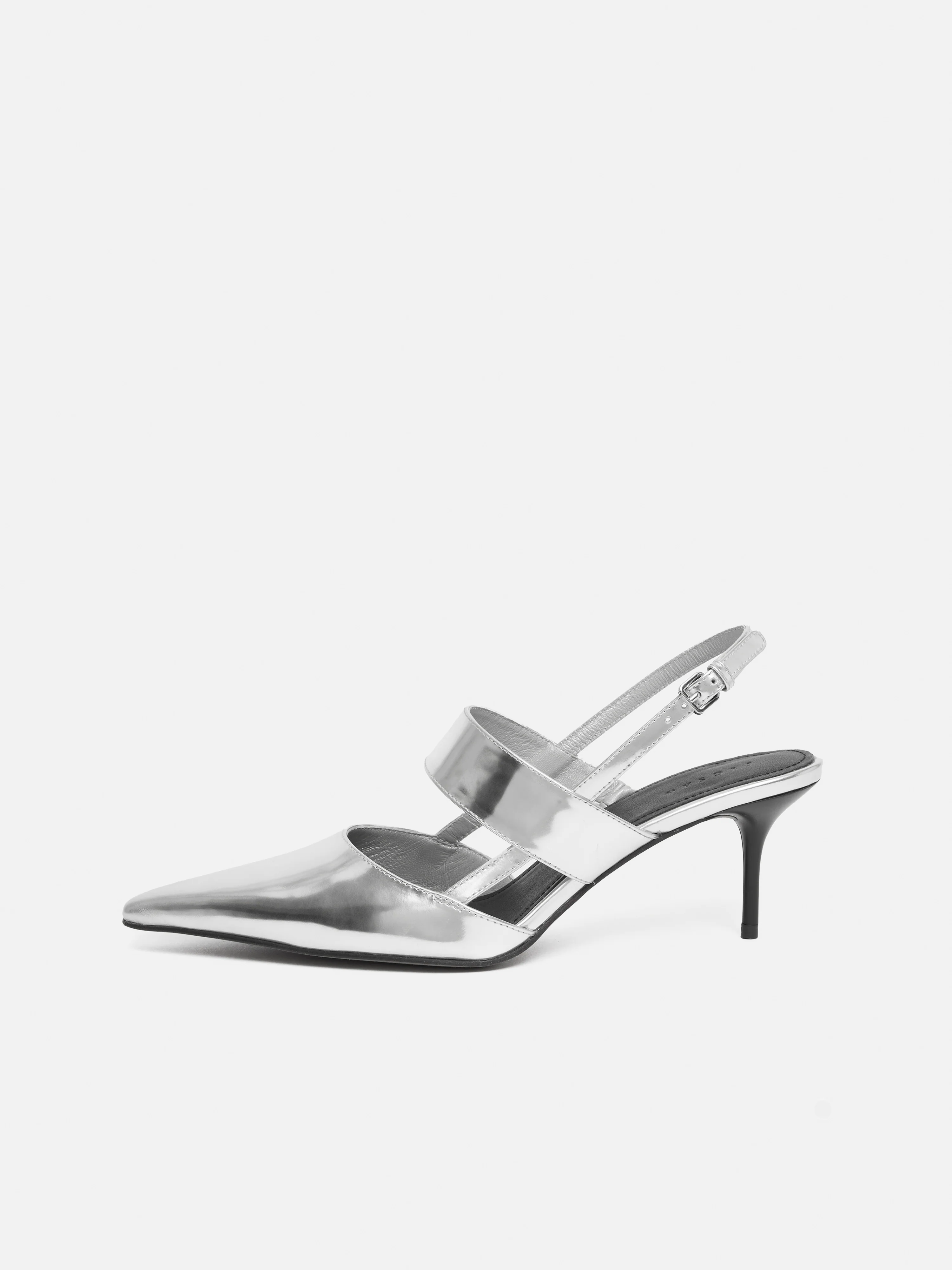 Russo Kitten Heel | Silver - Image 2