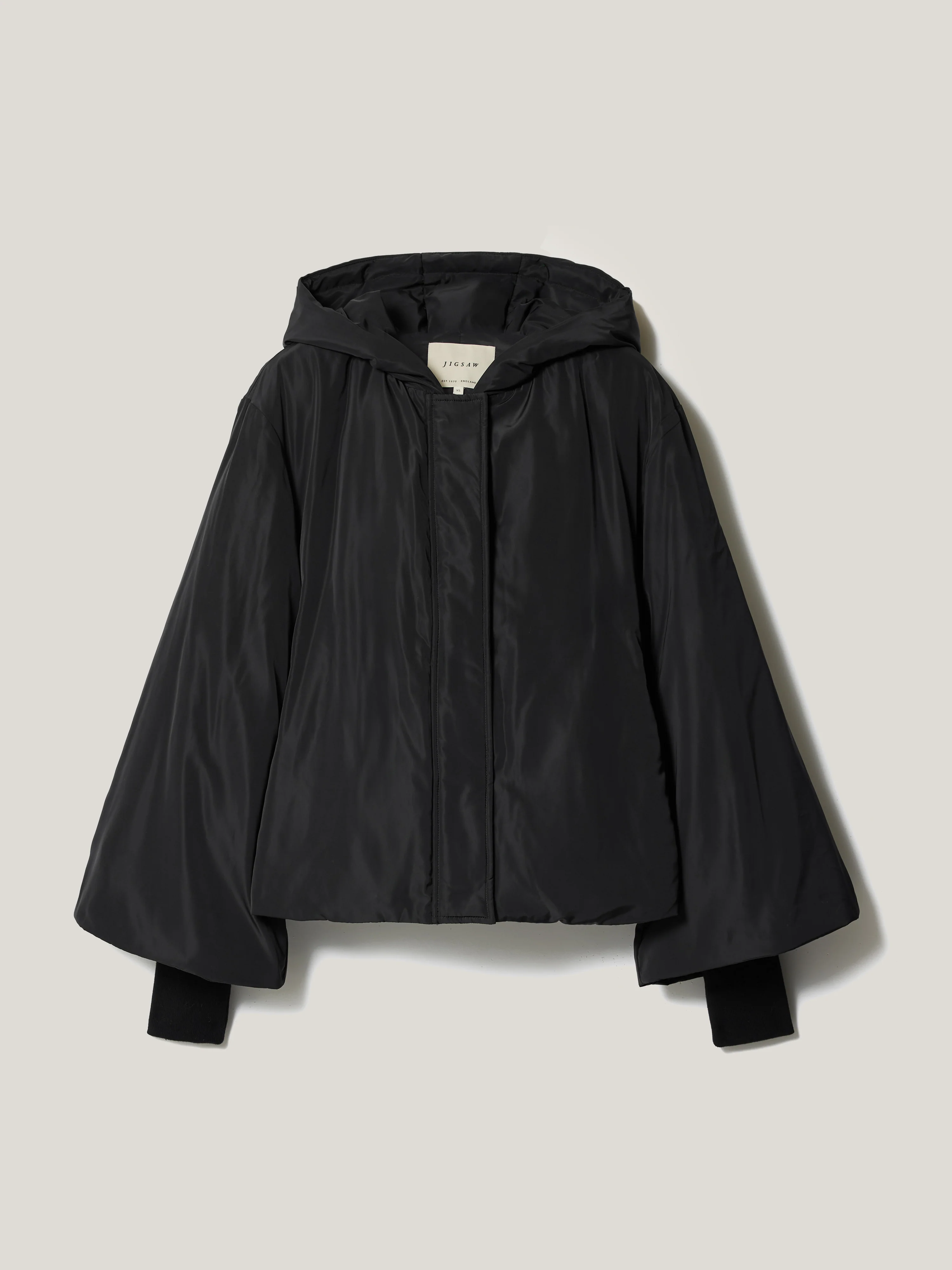 Short Hooded Puffer Coat | Black - Image 6