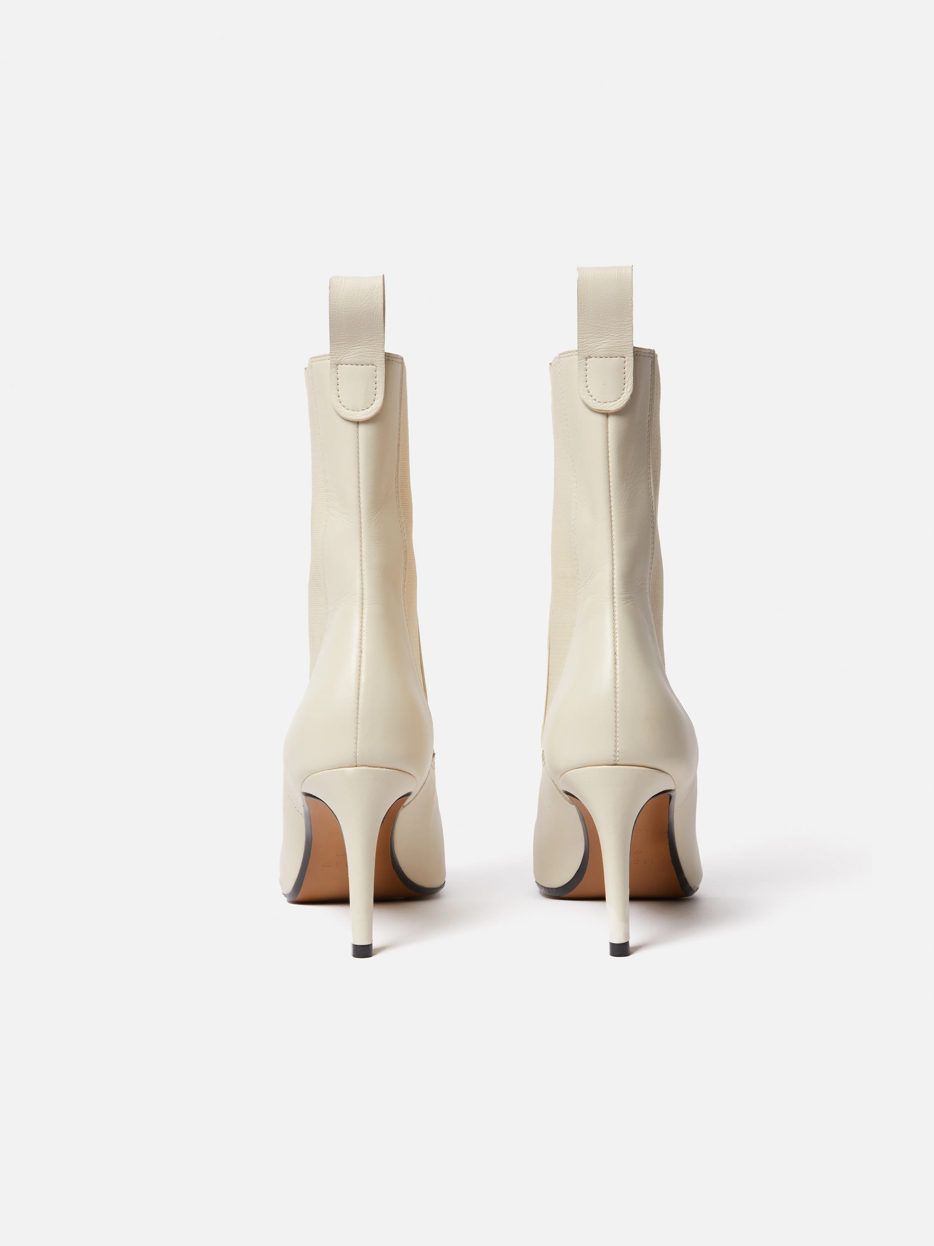 Skelter Heeled Boot | Cream - Image 5