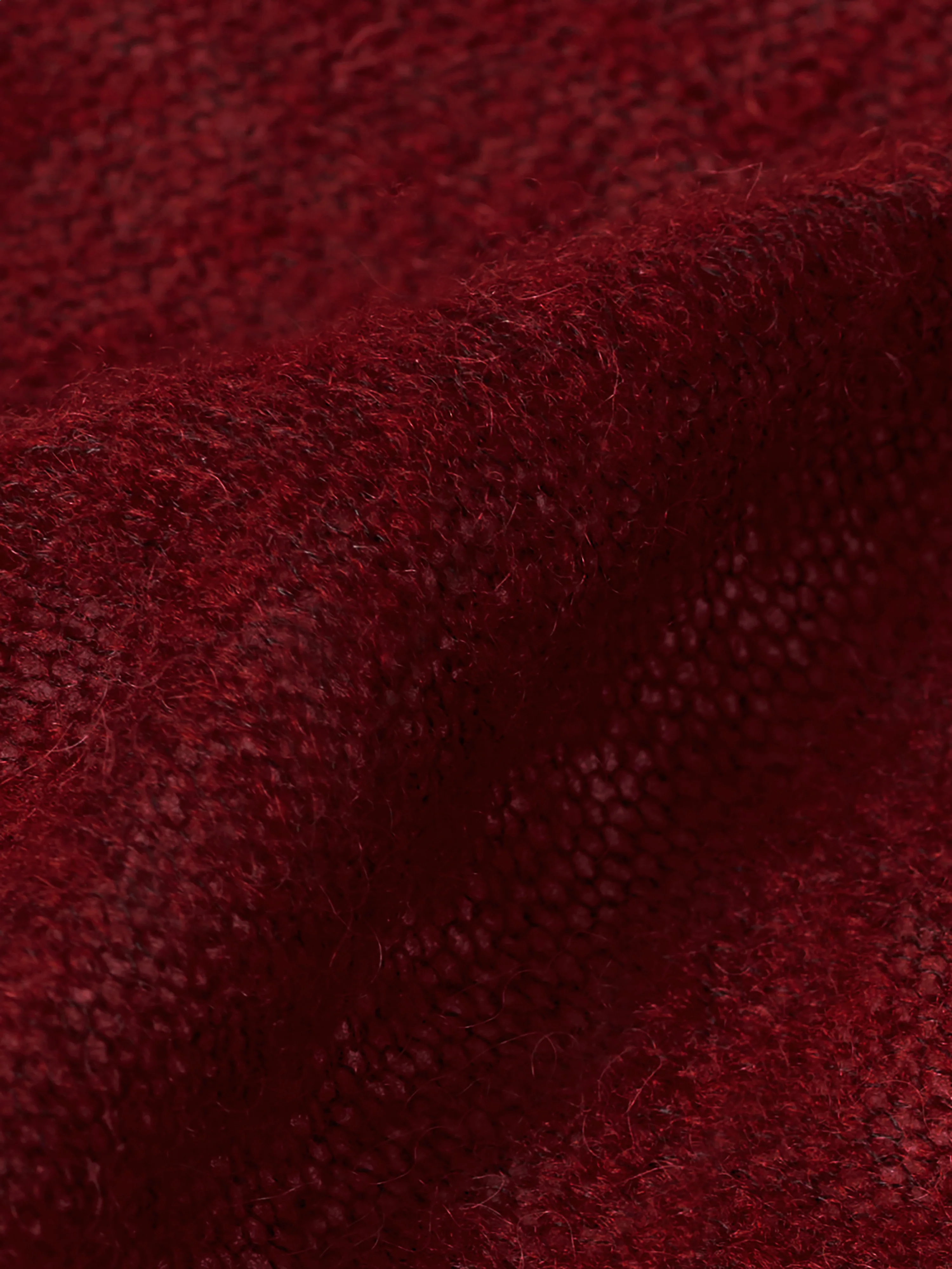 Soft Gauzy Knit Scarf | Red - Image 5