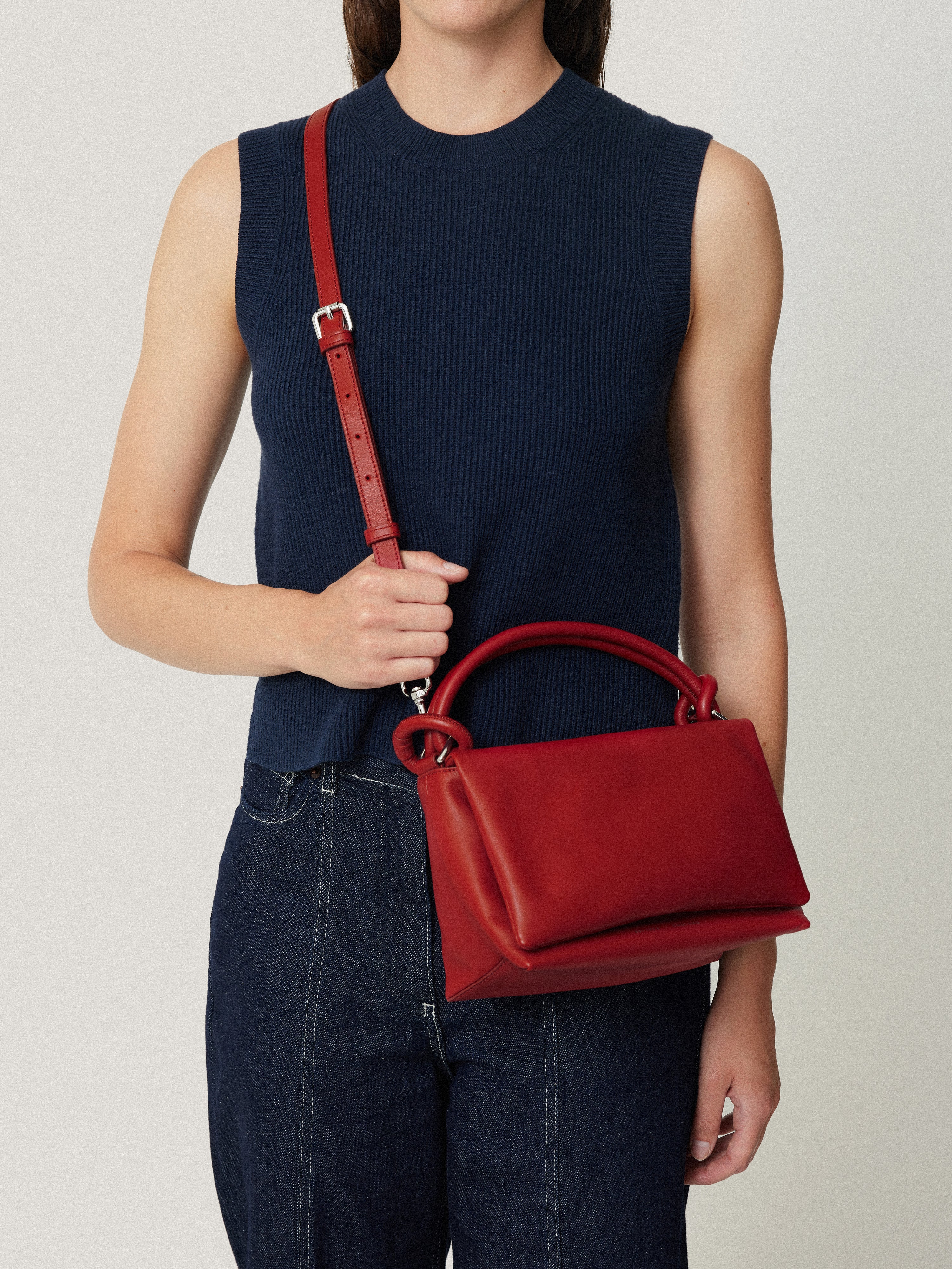 Soft Padded Crossbody | Red - Image 2