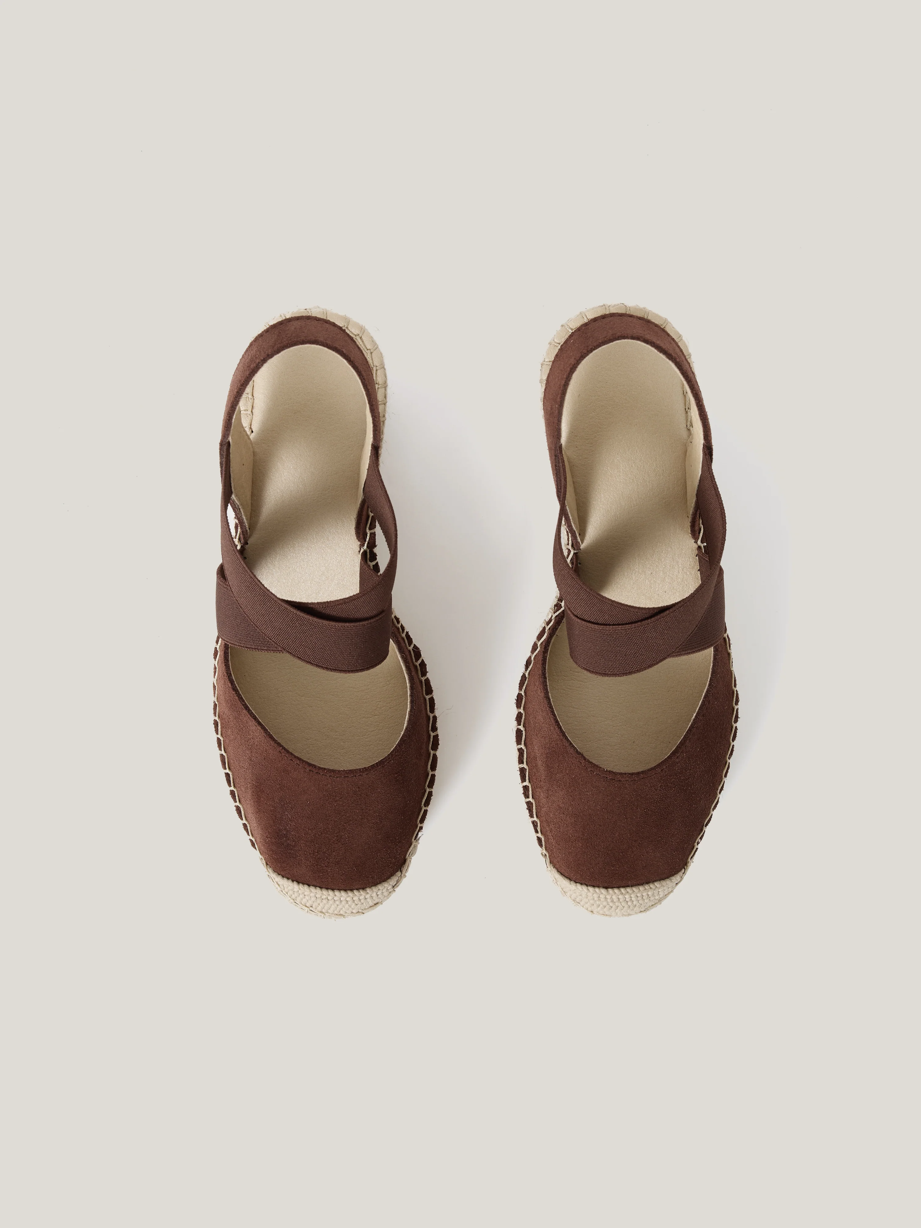 Spanish Wedge Espadrille | Brown - Image 3