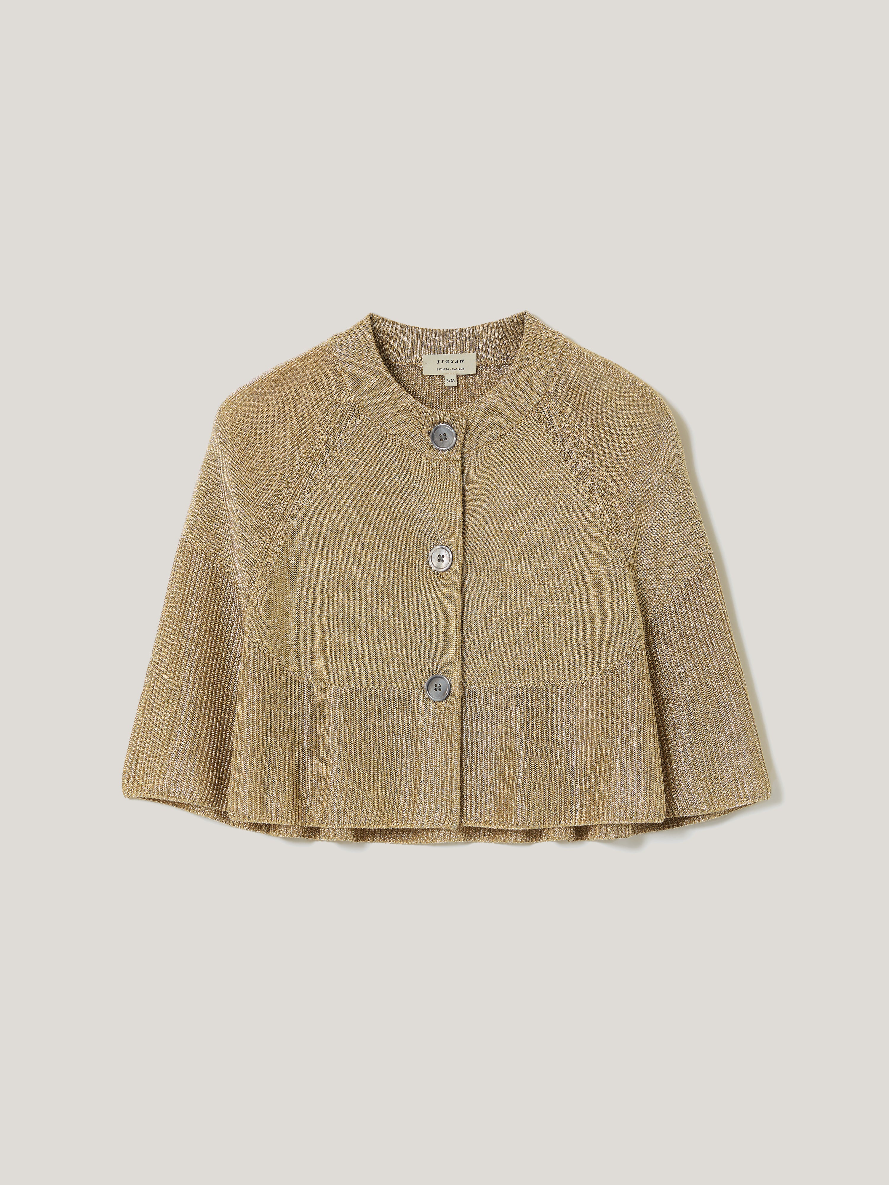 Sparkly Knitted Cape | Gold - Image 8