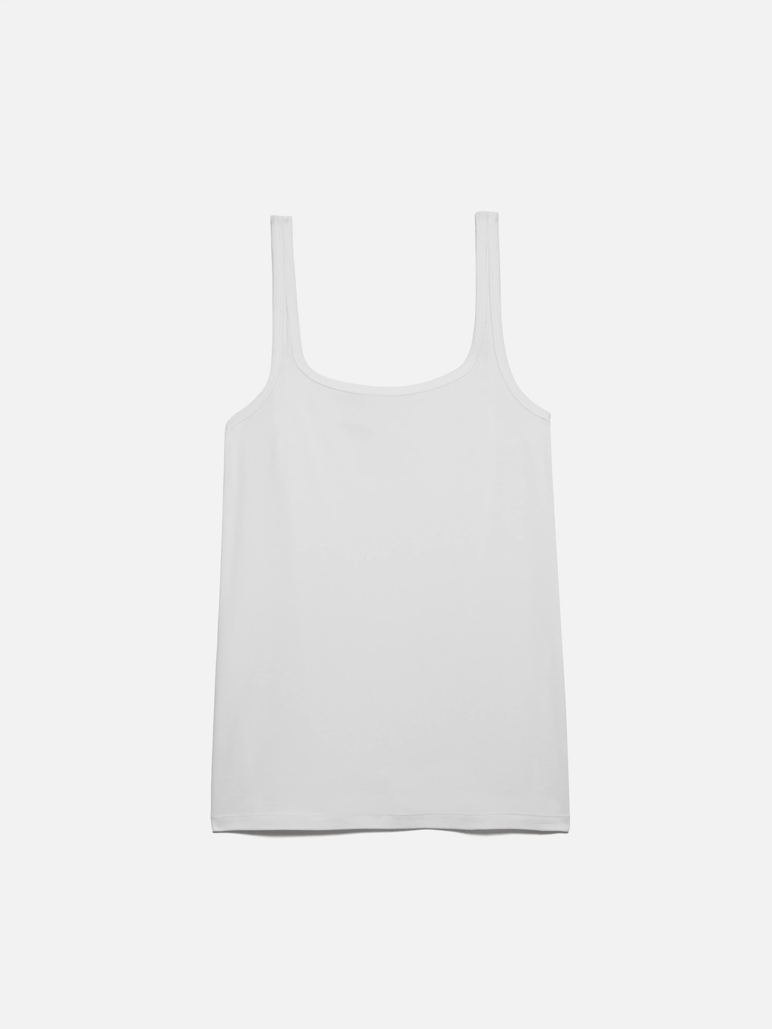Square Neck Layering Tank | White - Image 6
