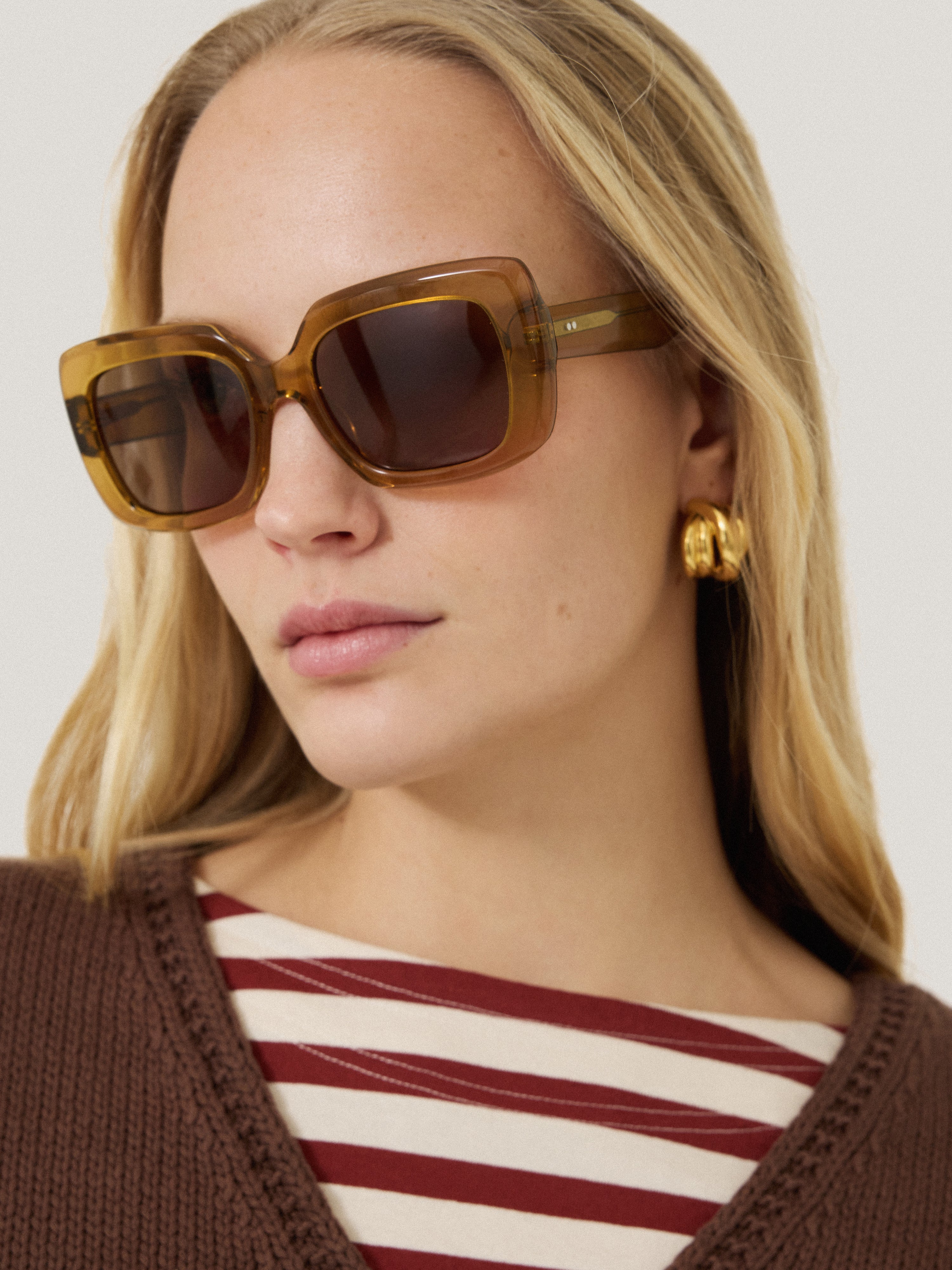 Claremont Square Sunglasses | Amber - Image 4