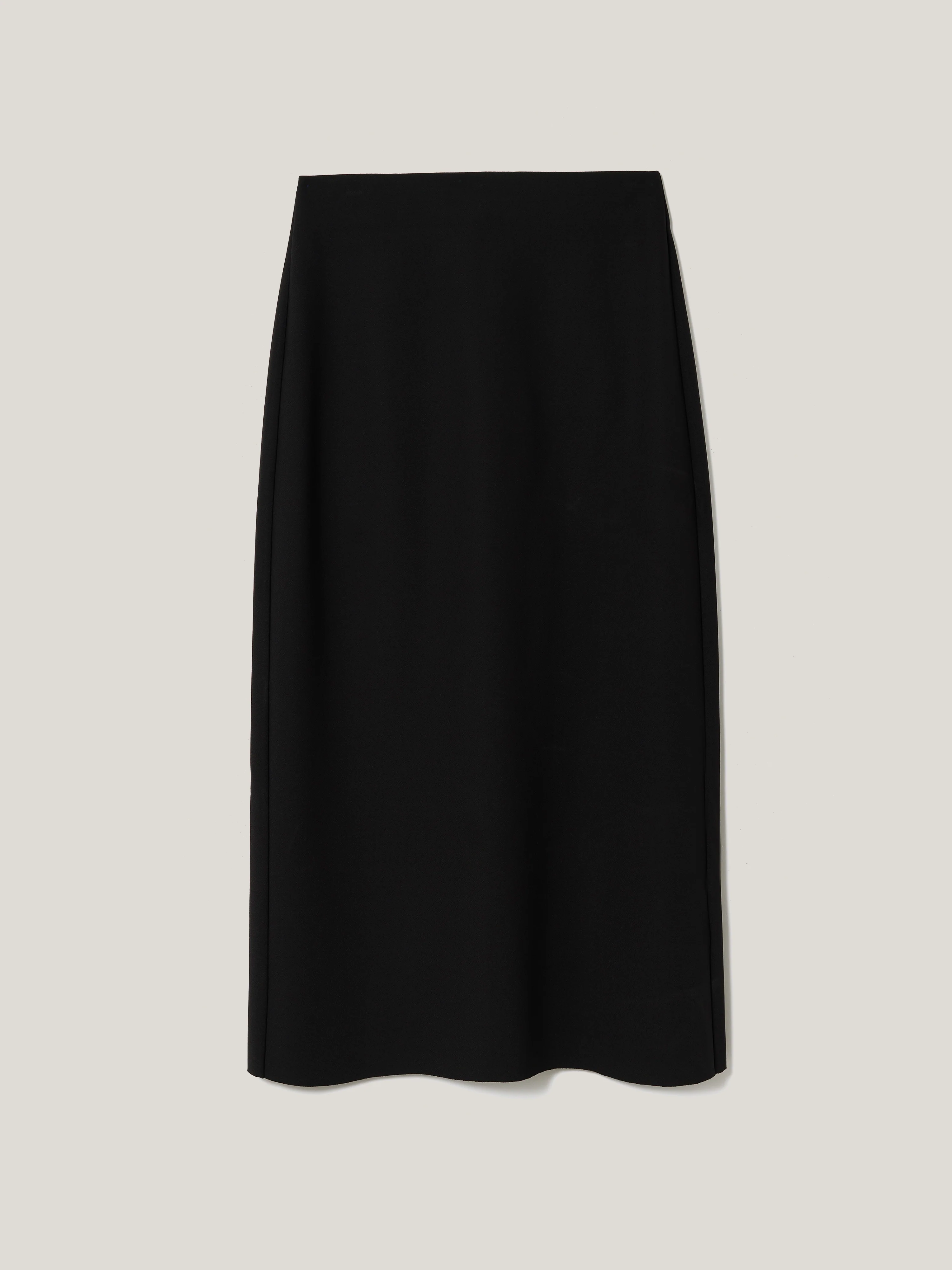 Stretch Crepe Pencil Skirt | Black - Image 5