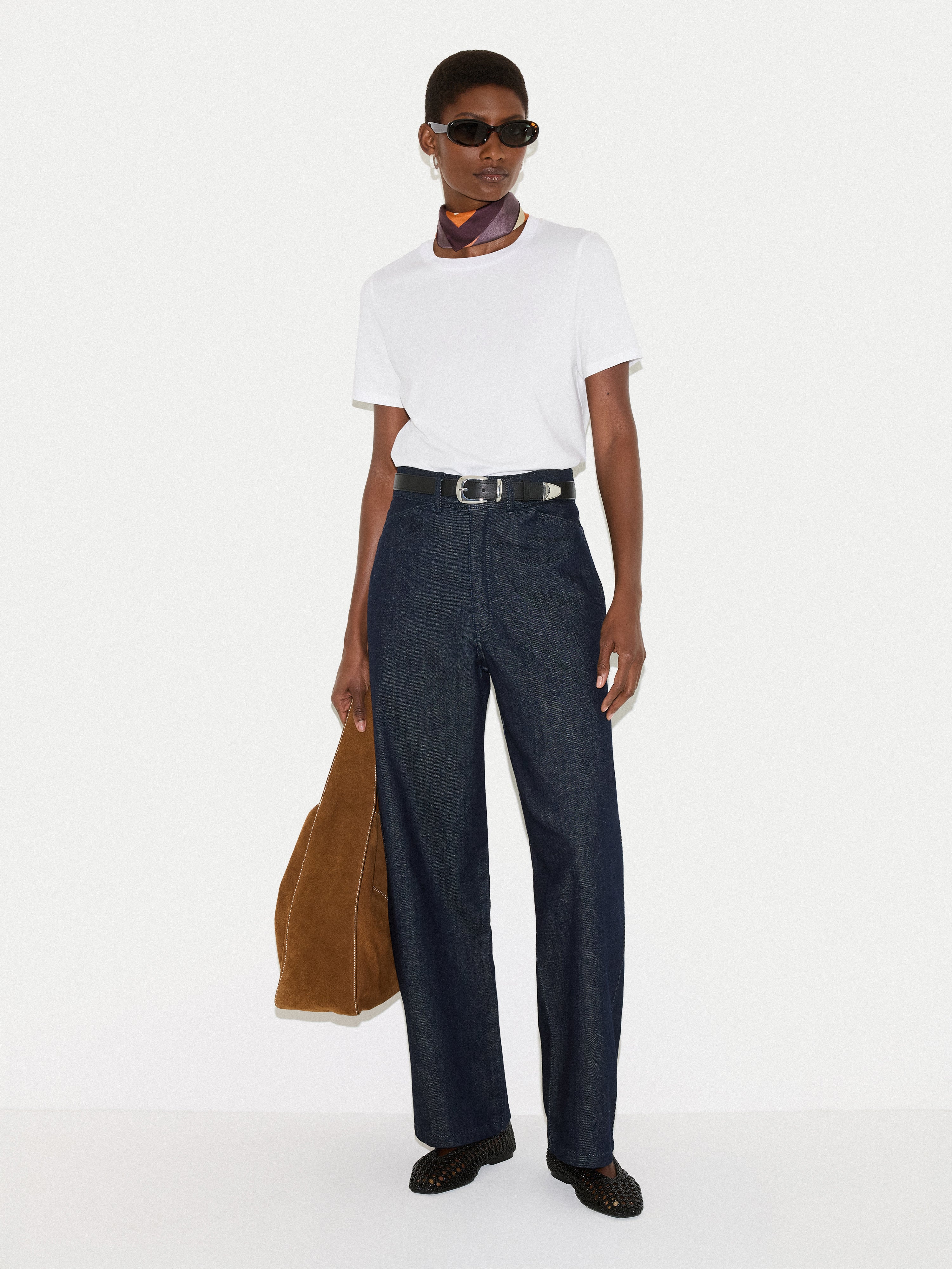 Supima Cotton Crew Neck T-shirt | White - Image 4