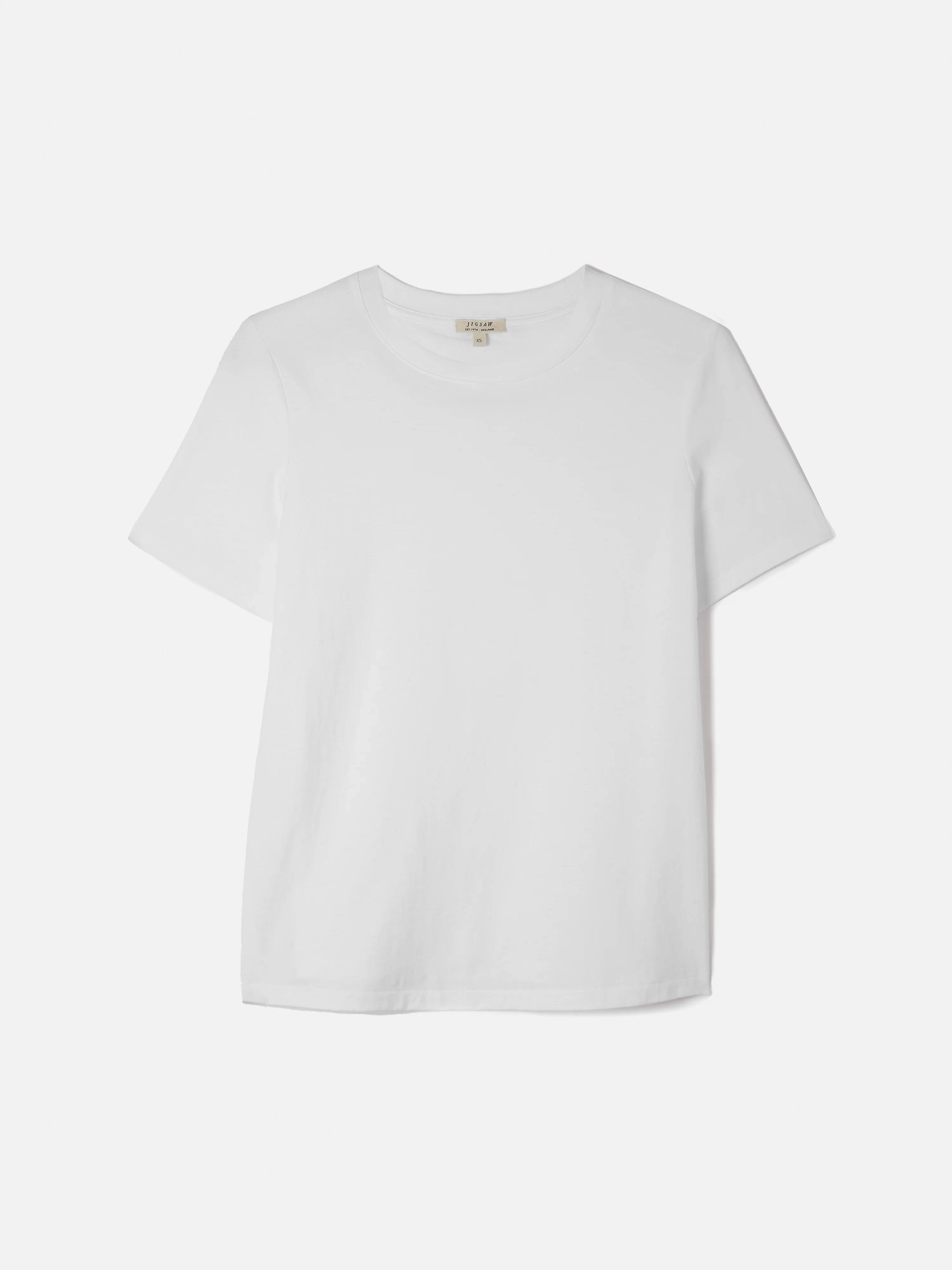 Supima Cotton Crew Neck T-shirt | White - Image 6